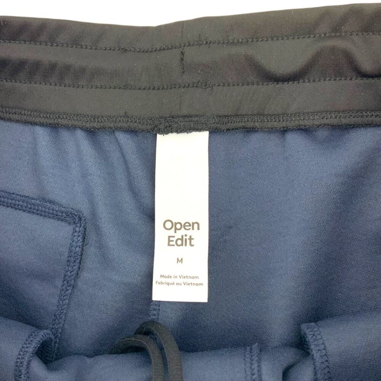 Other Open Edit Textured Shorts Blue Black Size Medium NWOT Size US 32 / EU 48 - 2 Thumbnail