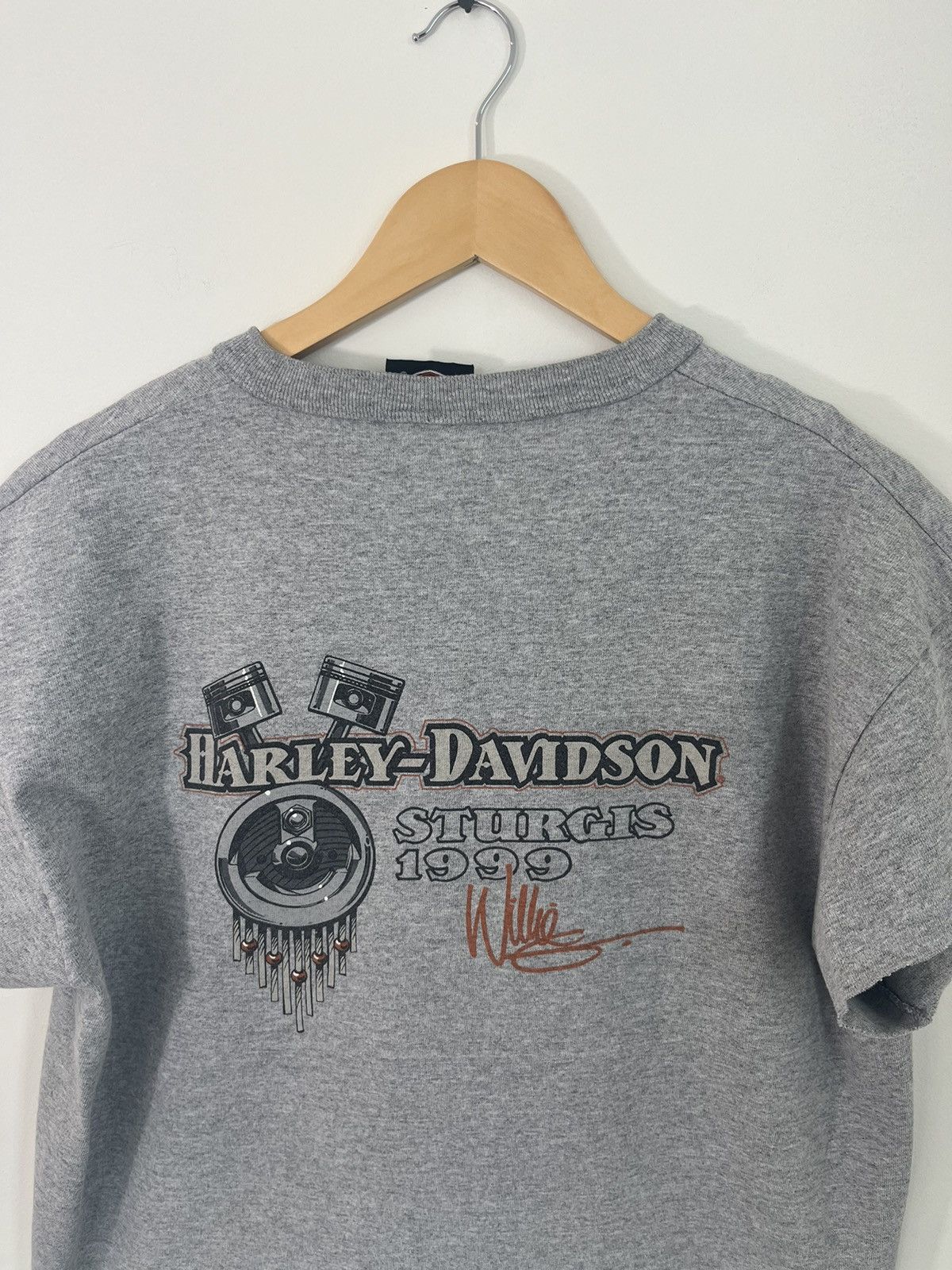 Vintage Harley Davidson Sturgis 1999 Moto Rally Thrashed Tee Size US L / EU 52-54 / 3 - 5 Thumbnail
