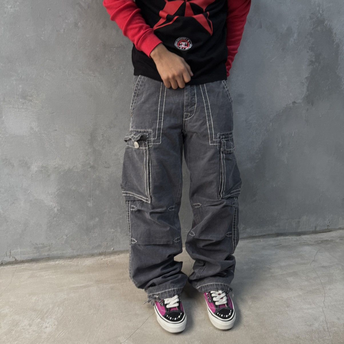 True Religion TRUE RELIGION Rare Vintage baggy cargo pants “Anthony” Size US 29 - 2 Thumbnail