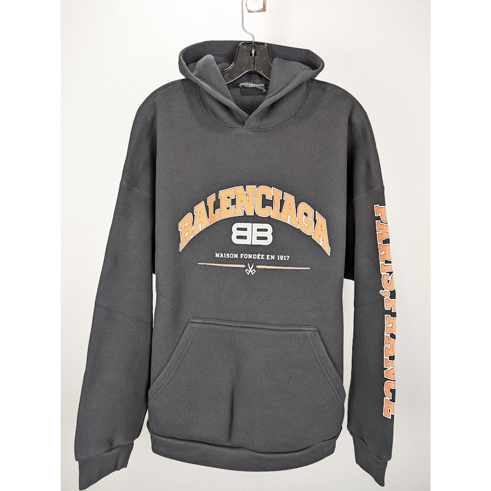Balenciaga o1rshd1 Hoodie in Black Size US XL / EU 56 / 4 - 2 Thumbnail