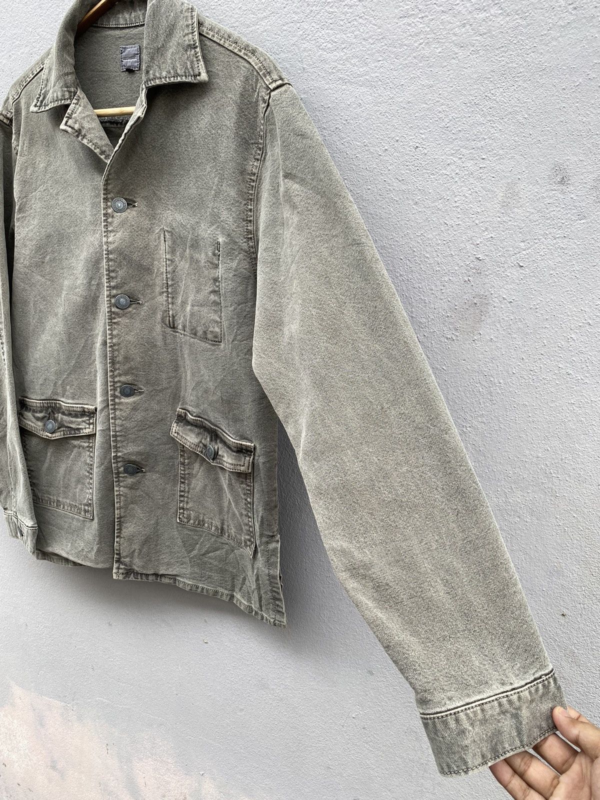 Beauty Beast × Japanese Brand × Vintage Vintage Rare ACOUSTIC Salt & Pepper Duck Chore Jacket Size US S / EU 44-46 / 1 - 6 Thumbnail