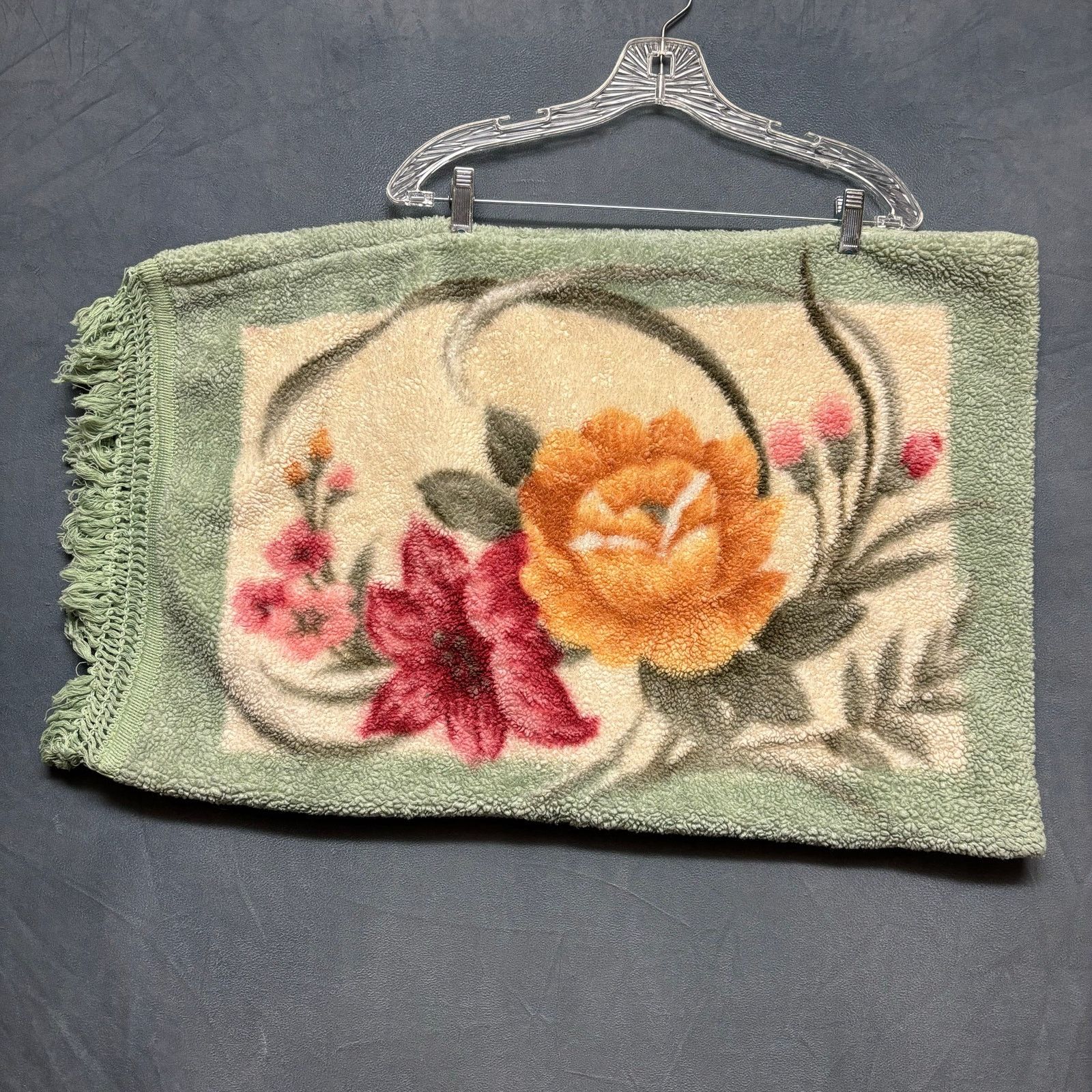 Other Vintage Gold Crown Pillowcase Single Burnout Floral Teddy Size ONE SIZE - 1 Thumbnail