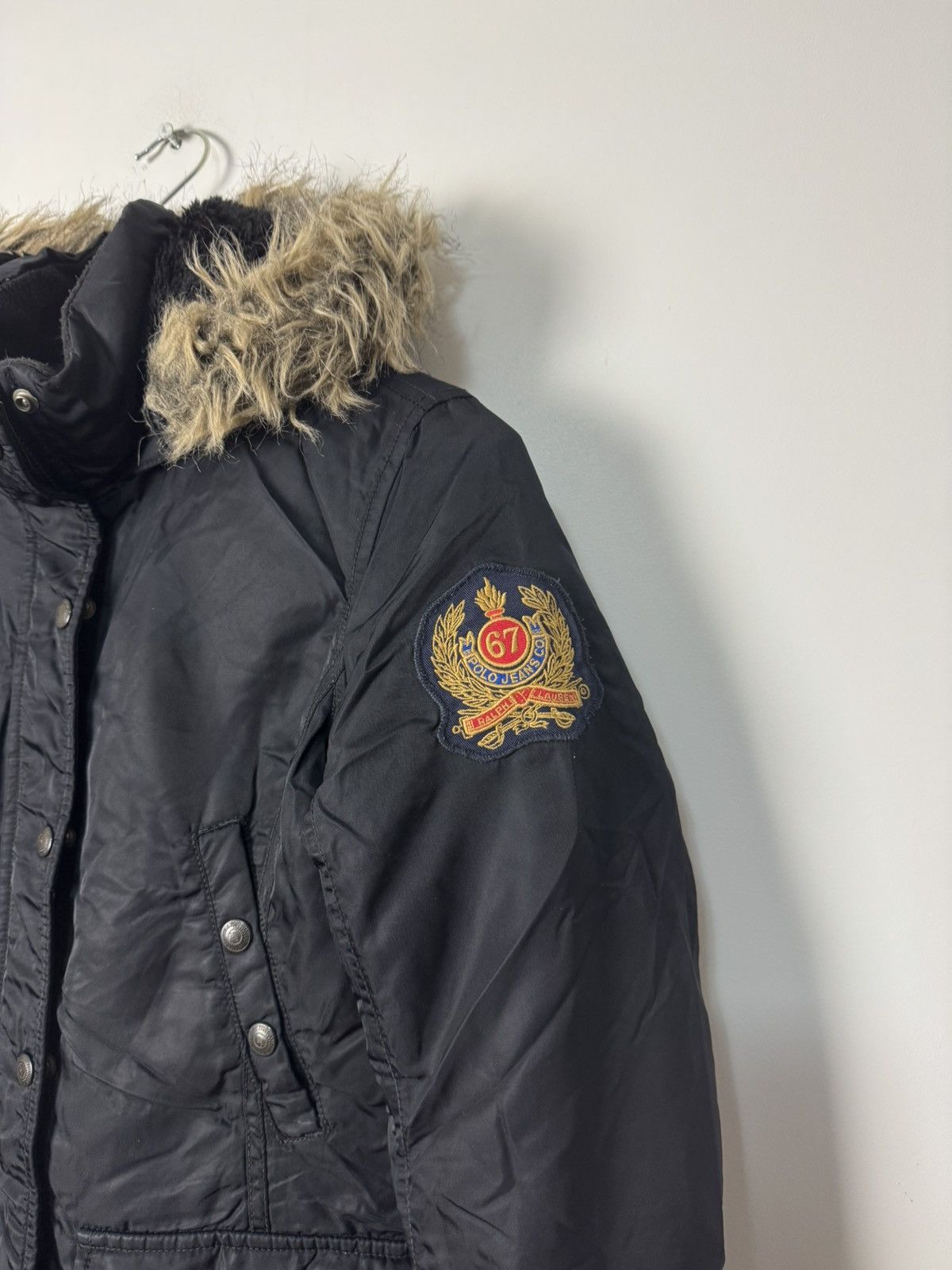Ralph Lauren Vintage Ralph Lauren Fur Hood Down Jacket Jeans Co 00s Size S / US 4 / IT 40 - 3 Thumbnail