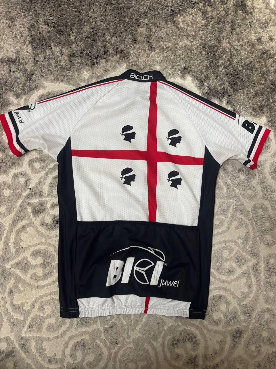 Vintage Rare Marcello Bergamo Italy Sardegna Team Cycling Shirt Size US M / EU 48-50 / 2 - 11 Thumbnail