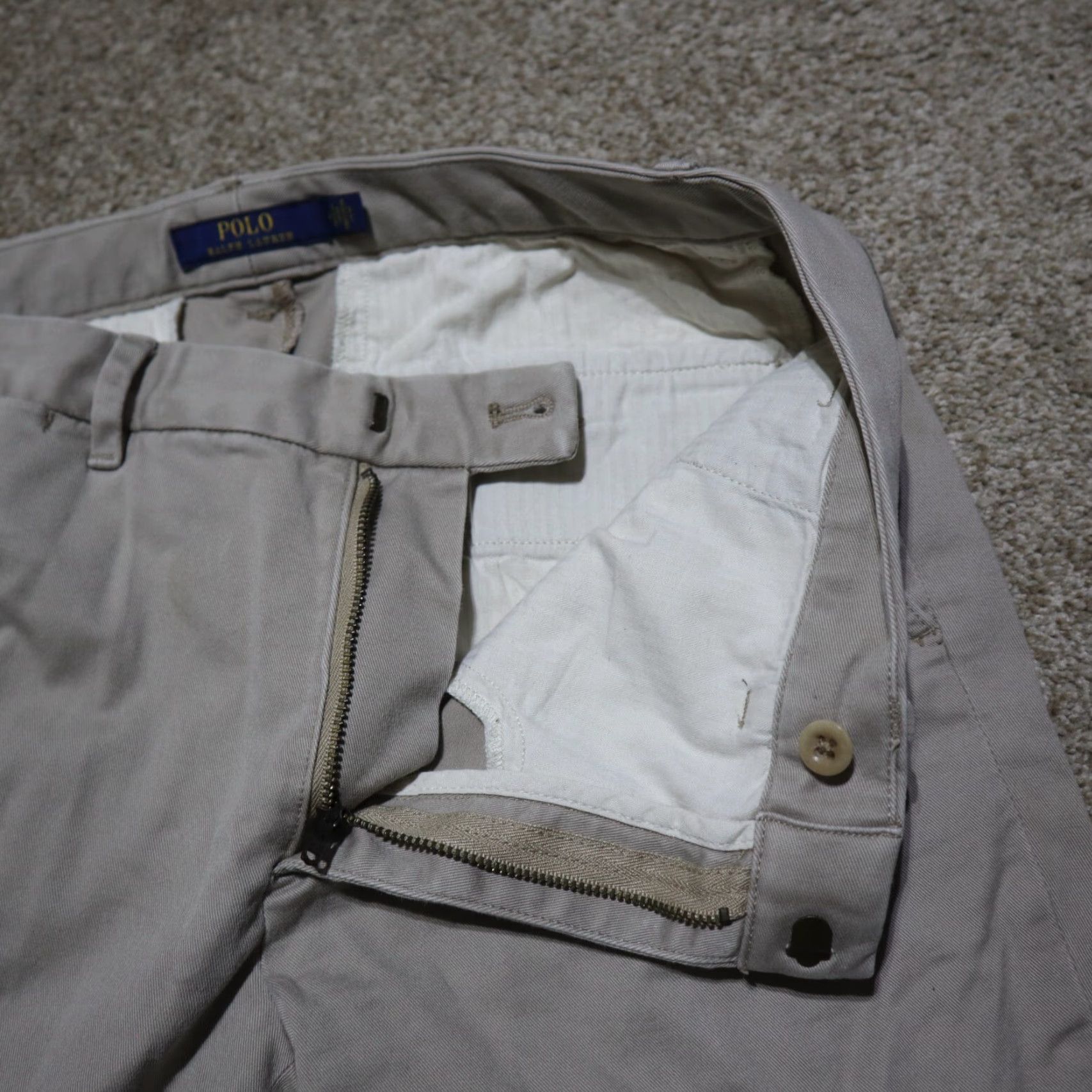 Polo Ralph Lauren VINTAGE Ralph Lauren Sport Pants Women's Size 6 Khakis Cotton Blend Flat Front Brown Sports 90s Womens Size 28" / US 6 / IT 42 - 3 Thumbnail