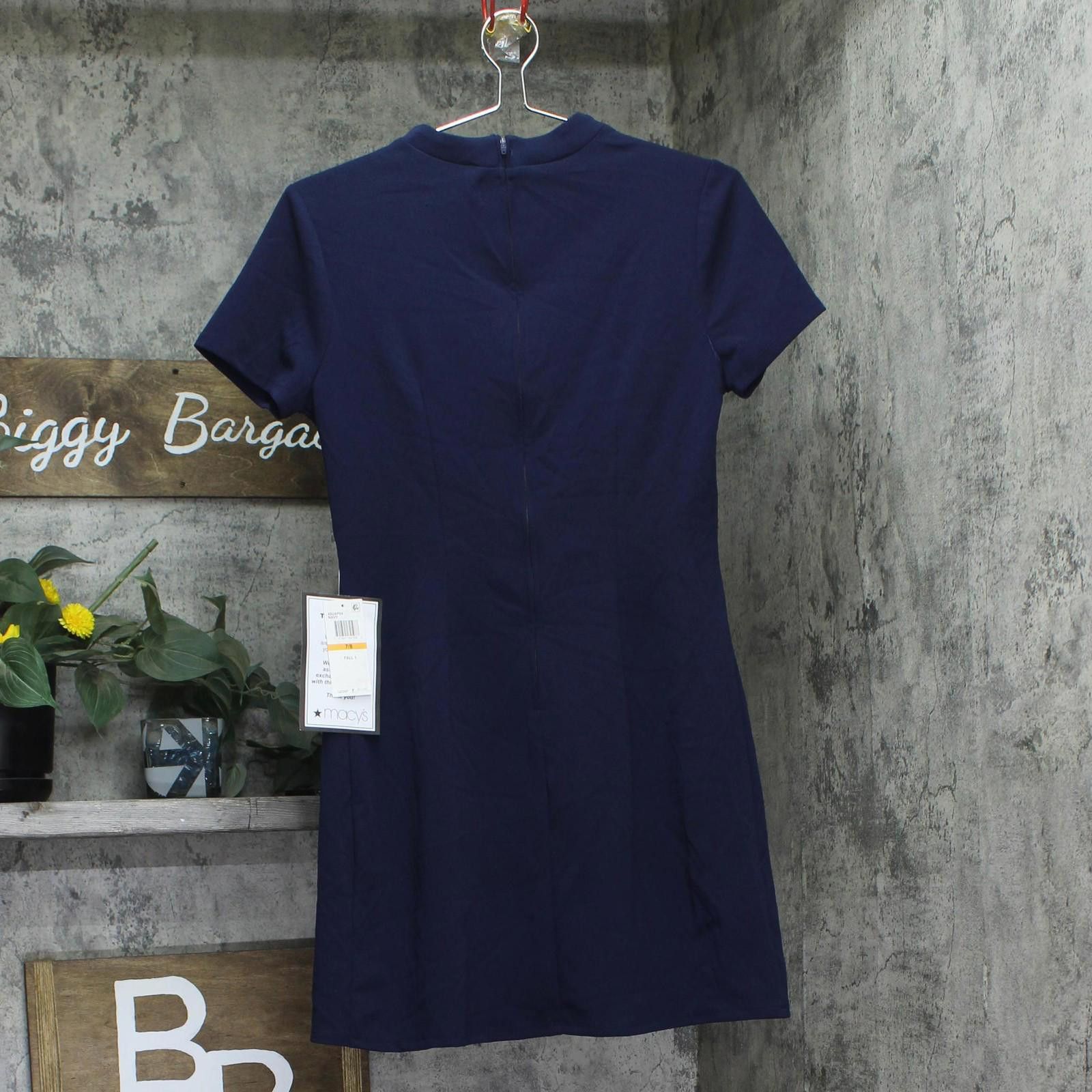 Other Nwt B. Darlin Mockneck Mini Dress 45uap84 Navy Blue 7/8 Size M / US 6-8 / IT 42-44 - 2 Thumbnail