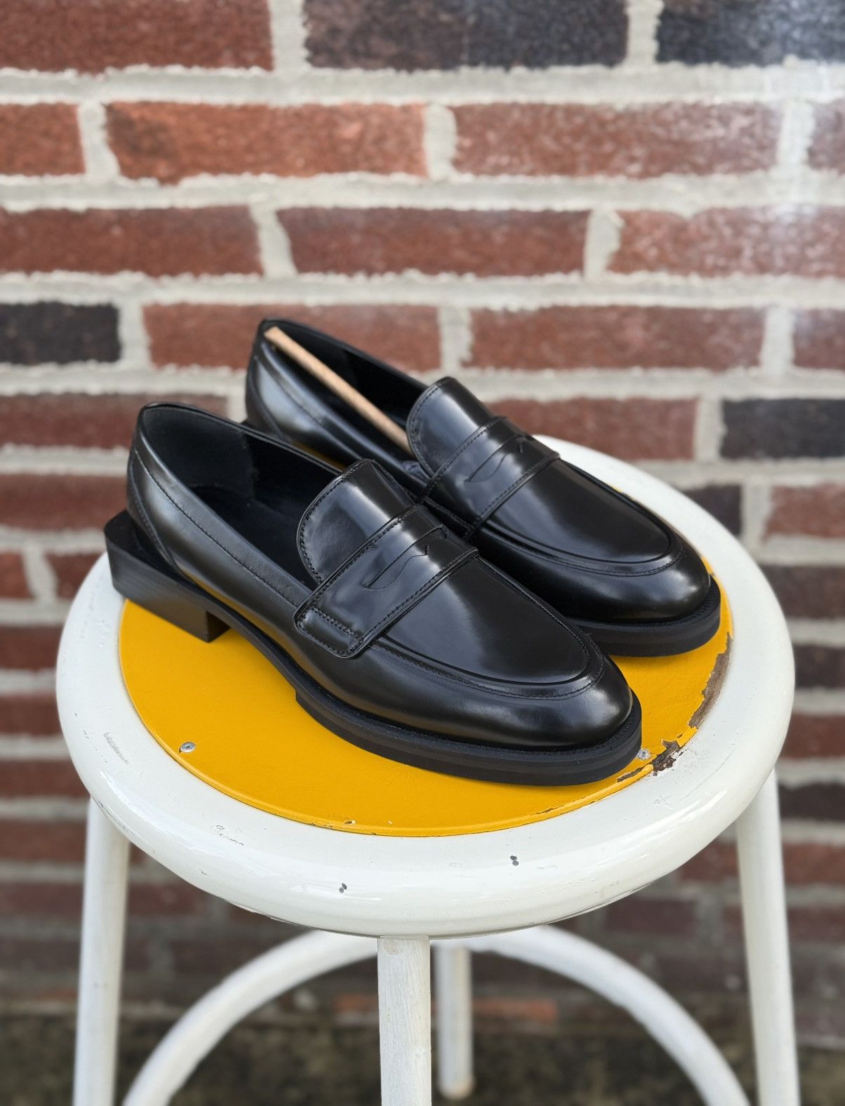 Other Charles David Delusion Platform Black Leather Loafers Unisex Size US 6.5 / EU 39-40 - 6 Thumbnail
