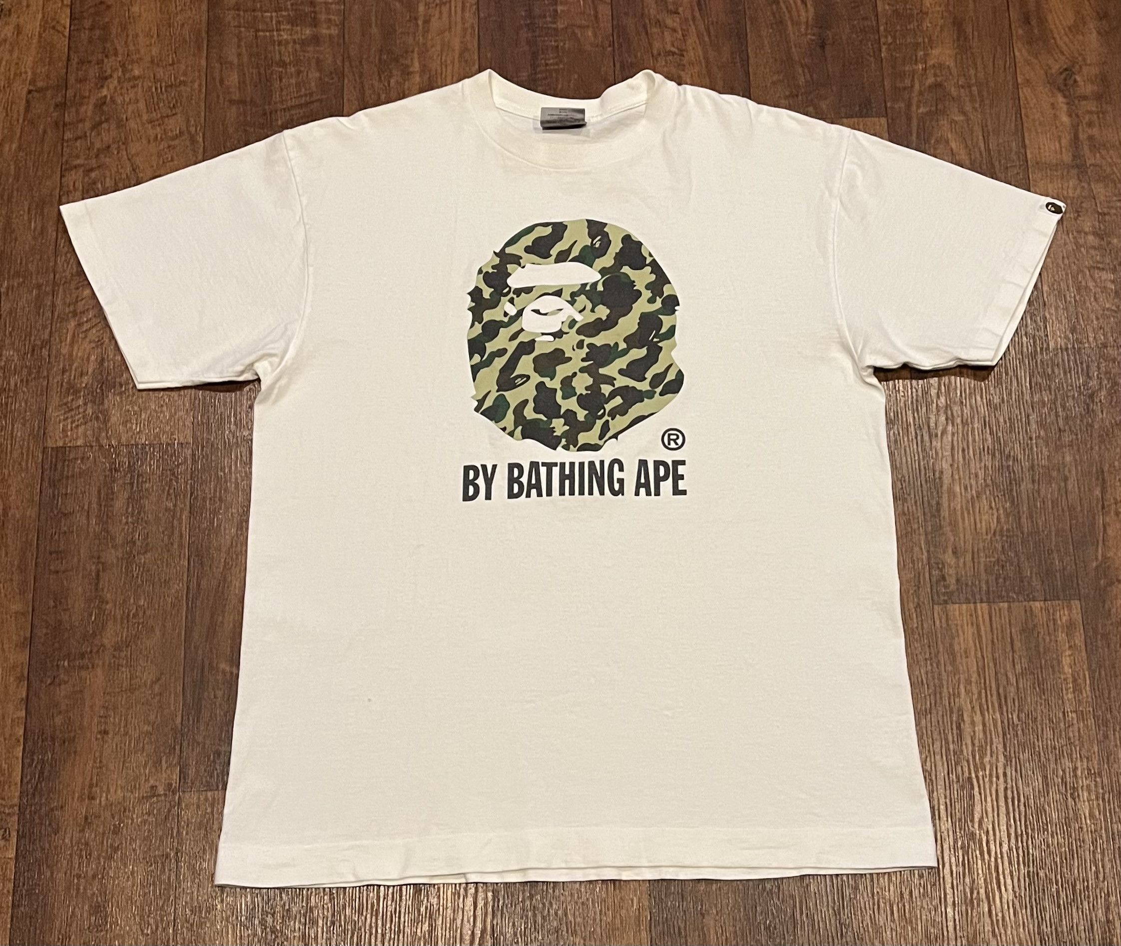 Bape camo logo tee shirt