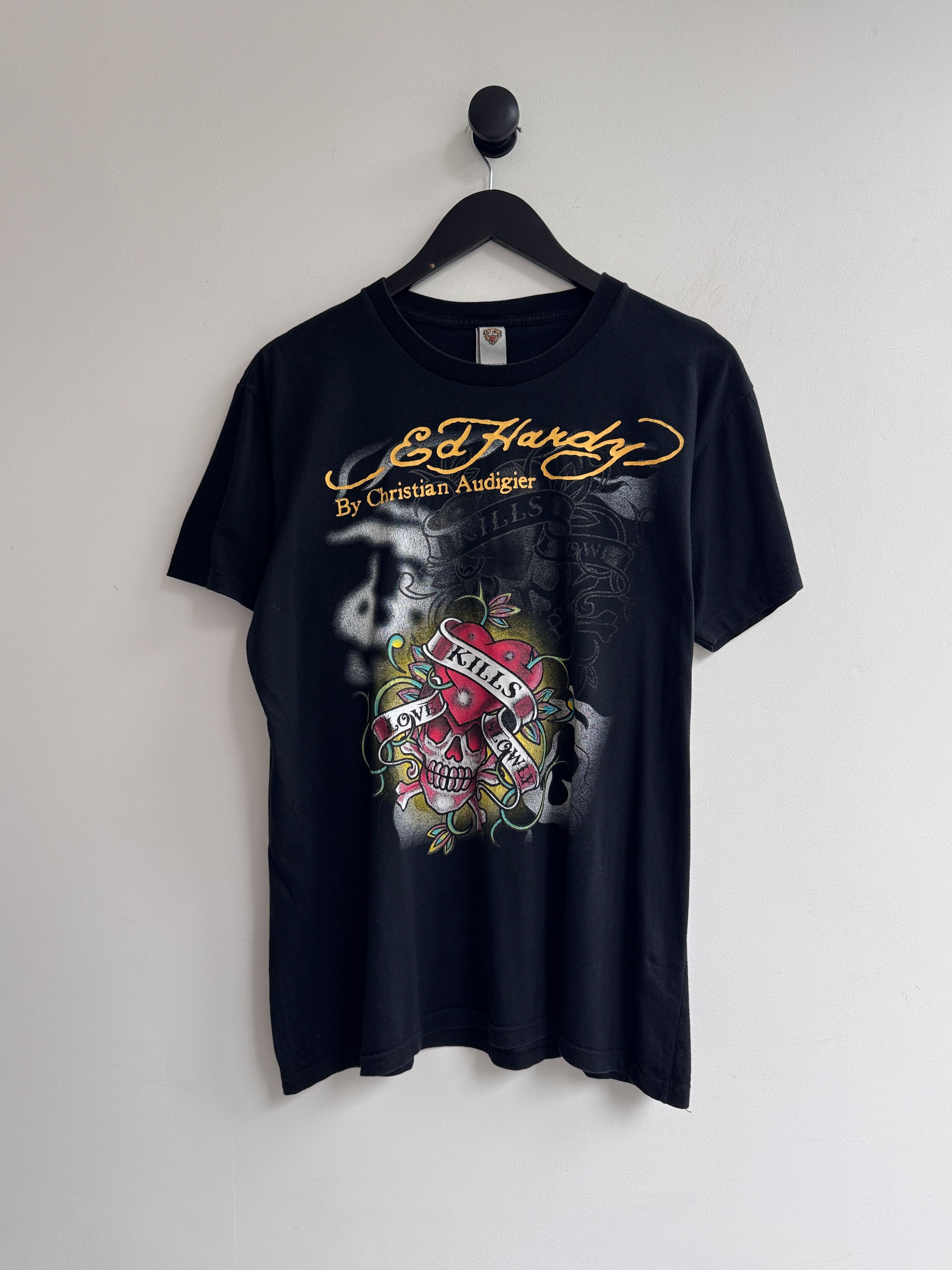 Ed Hardy Ed Hardy Logo Printed Tee Shirt Size US L / EU 52-54 / 3 - 1 Thumbnail