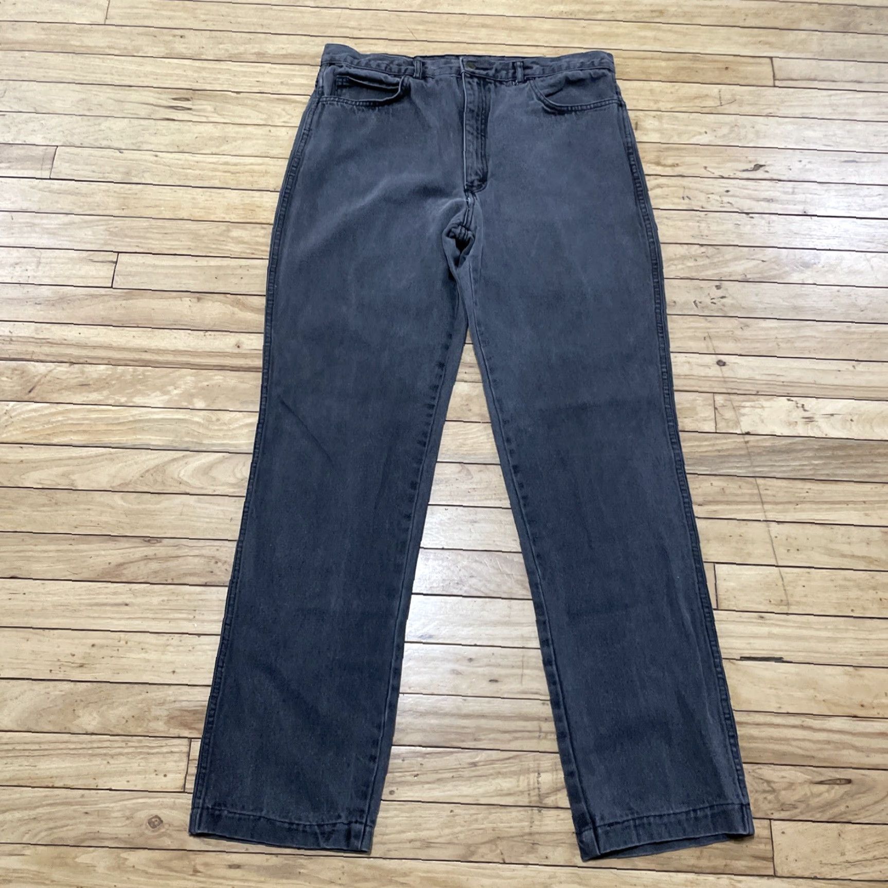 Cordone VINTAGE Cordon Bleu Jeans Men 36 Denim 34X32 Gray Black 90s Streetwear Straight Jeans Mens Size US 36 / EU 52 - 3 Thumbnail