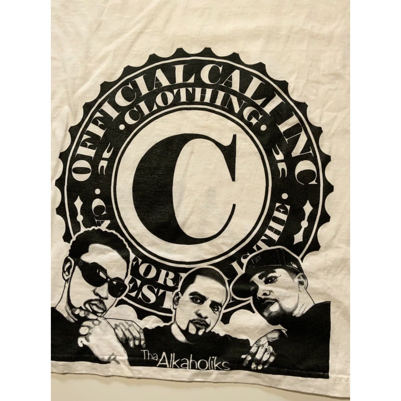 Vintage VINTAGE Official Cali Inc Tha Alkaholiks Tha Liks Los Angeles Hip Hop Rap White T-Shirt XL Men White Hip Hop Tee Size US XL / EU 56 / 4 - 5 Thumbnail