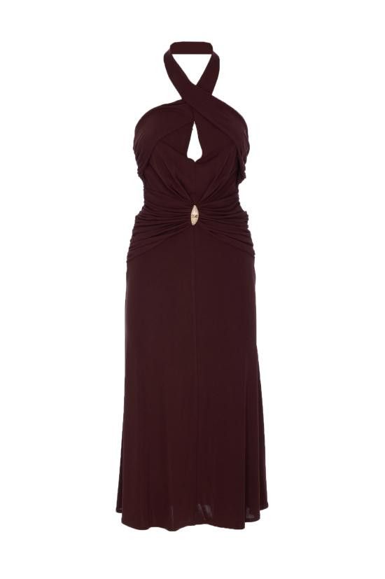 Elisabetta Franchi ELISABETTA FRANCHI Women Mid Skirts AB71952E2 644 Brown Size M / US 6-8 / IT 42-44 - 1 Thumbnail