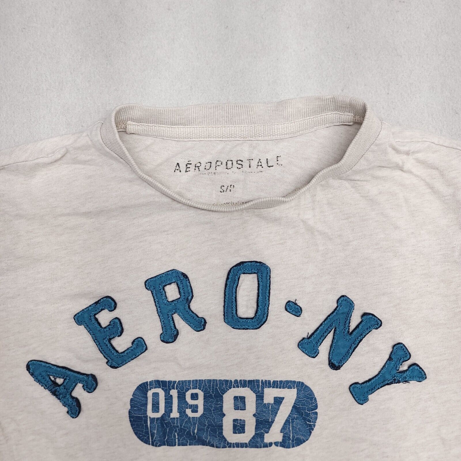 Aeropostale Aeropostale Short Sleeve Shirt Mens Size Small S White Size US S / EU 44-46 / 1 - 1 Thumbnail