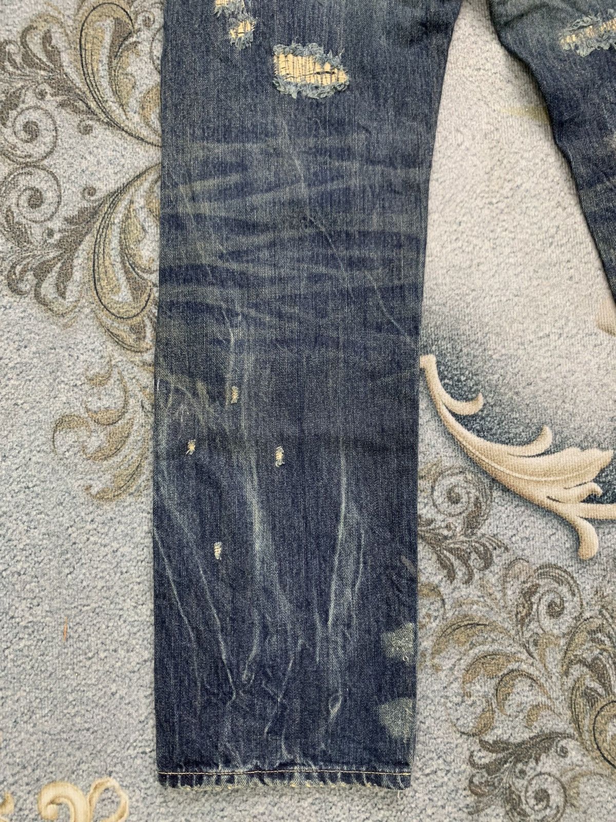 Self Edge Nice Sifury Copper Riveted Selvedge Denim Pant Made in Japan Size US 31 - 10 Thumbnail