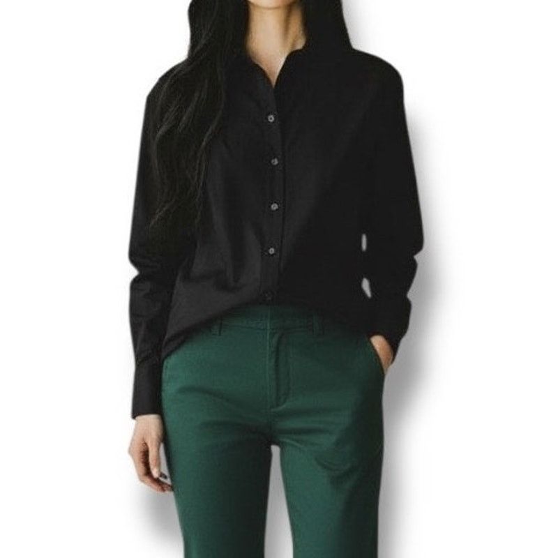 Topshop Topshop oversized black button down shirt NWT Size L / US 10 / IT 46 - 5 Thumbnail