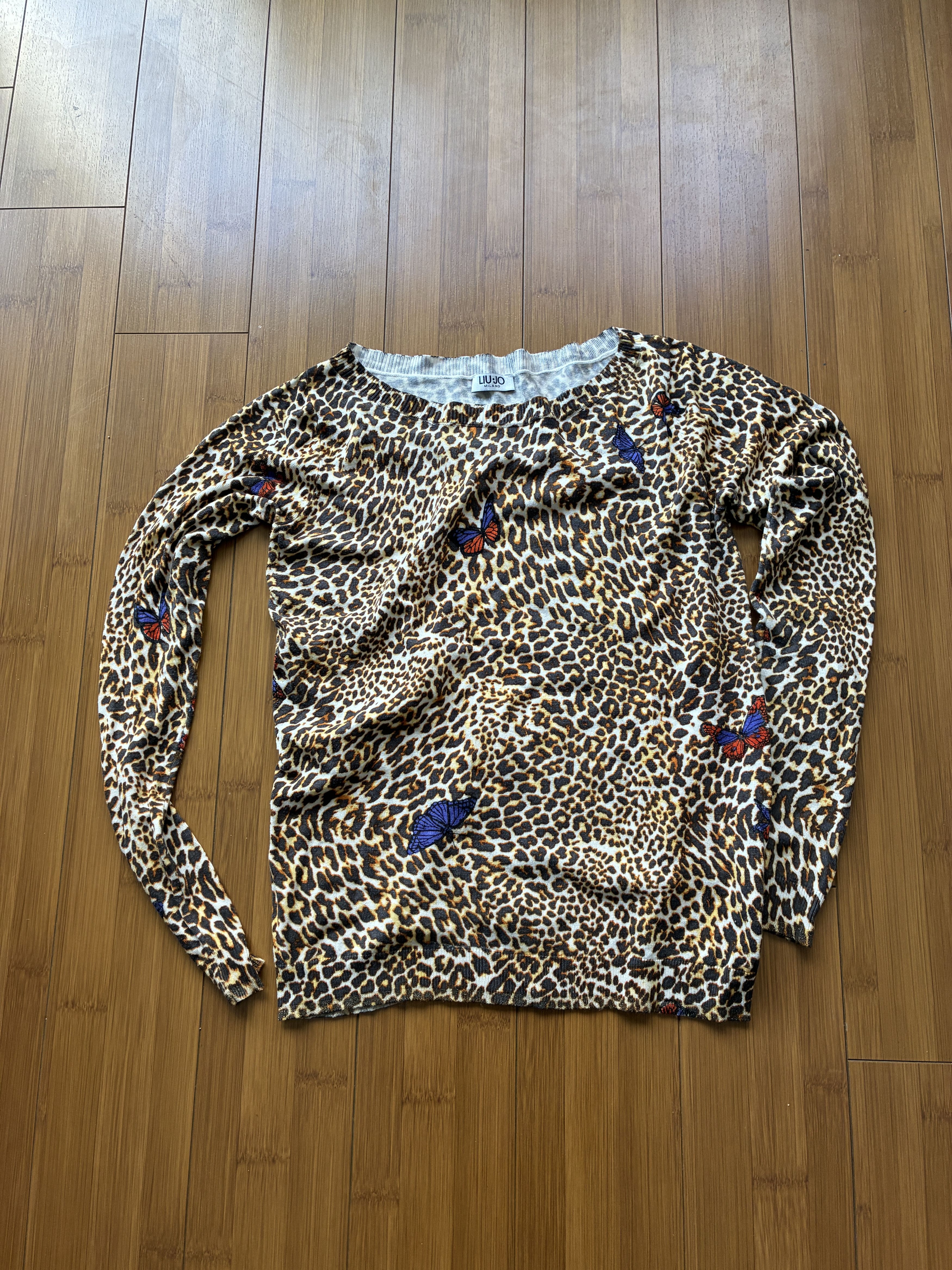 Liu Jo Liu Jo Leopard Butterfly Women Knit Top - Size XS Size XS / US 0-2 / IT 36-38 - 1 Thumbnail