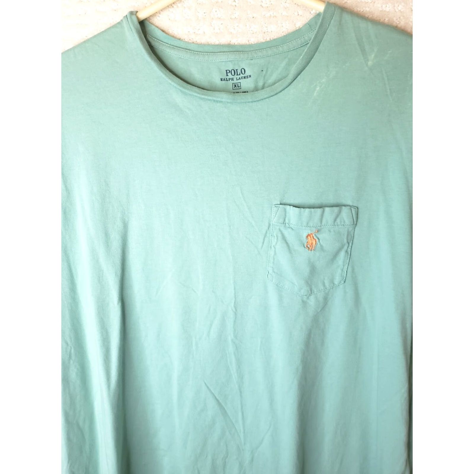 Polo Ralph Lauren Polo Ralph Lauren Tee Shirt Mens XL Teal Green 100% Cotton Crew Neck Short Sleeve Embroidered Logo Vintage: No Size US XL / EU 56 / 4 - 3 Thumbnail