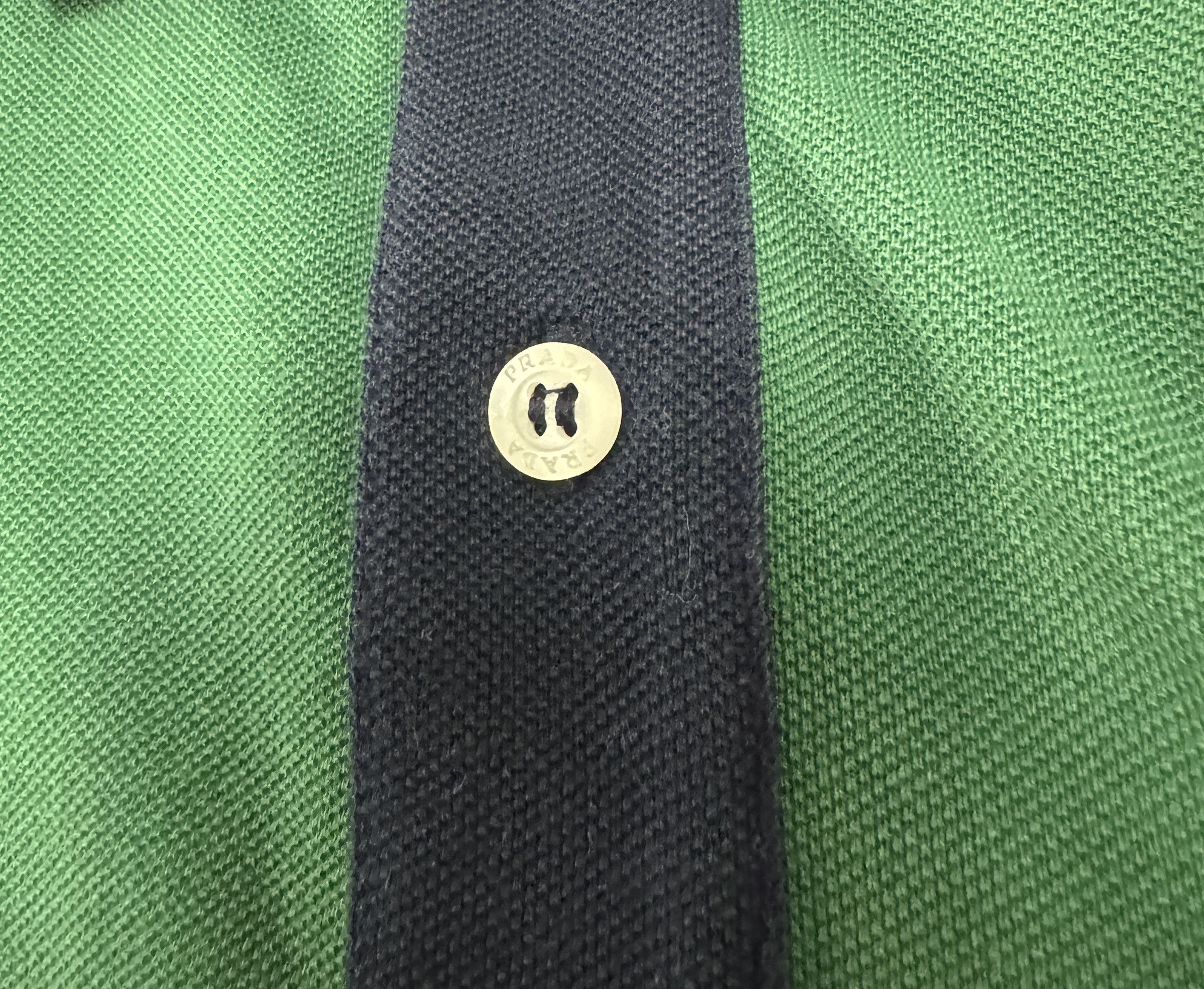 Prada Prada Milano Polo Shirt Long Sleeve Small Logo Green Size L Size US L / EU 52-54 / 3 - 10 Thumbnail