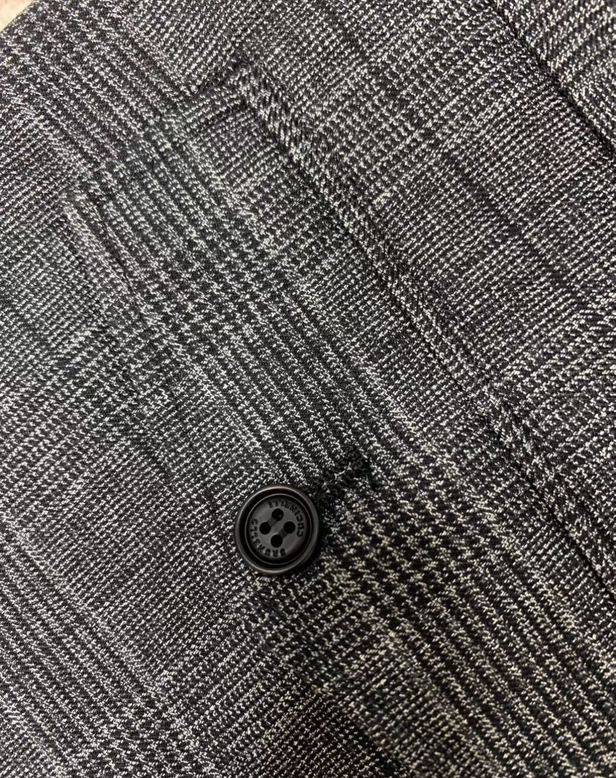 Brunello Cucinelli BRUNELLO CUCINELLI Dark Grey Plaid Multi-Pocket Cargo Pants Size US 32 / EU 48 - 4 Thumbnail