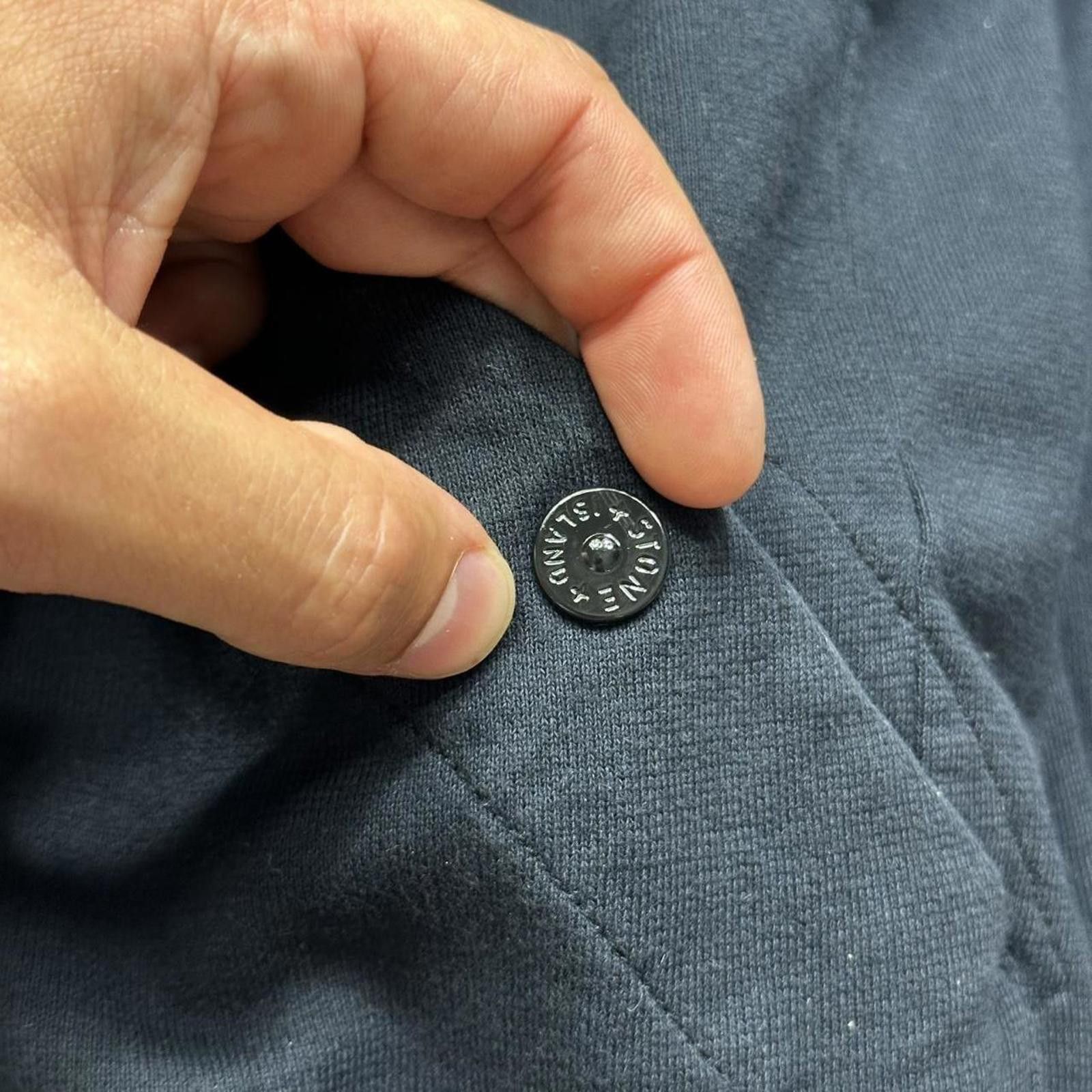 Stone Island Stone Island Navy Heavy Cotton Zip-up Hoodie - M/L Size US M / EU 48-50 / 2 - 7 Thumbnail