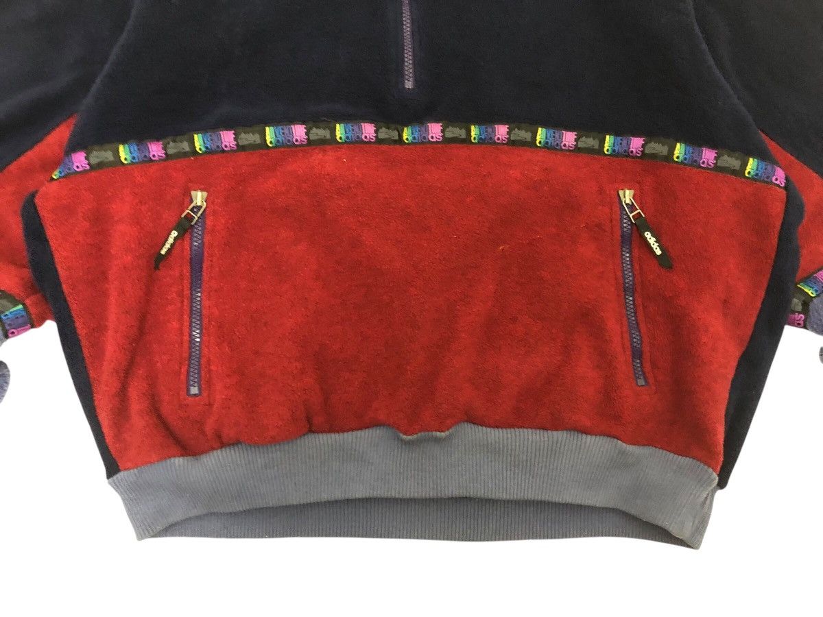 Adidas × Polartec × Vintage RARE 🔥 ADIDAS ADVENTURE FLEECE PULLOVER TRICOLOUR HALF ZIP Size US L / EU 52-54 / 3 - 6 Thumbnail