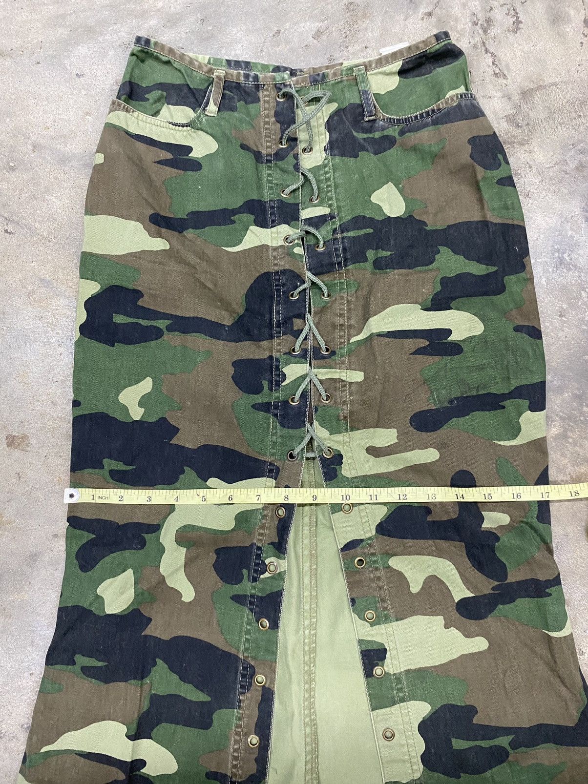 Hysteric Glamour × If Six Was Nine × Japanese Brand vintage camo skirt lace up ifsx lgb hys style Size 28" / US 6 / IT 42 - 7 Thumbnail
