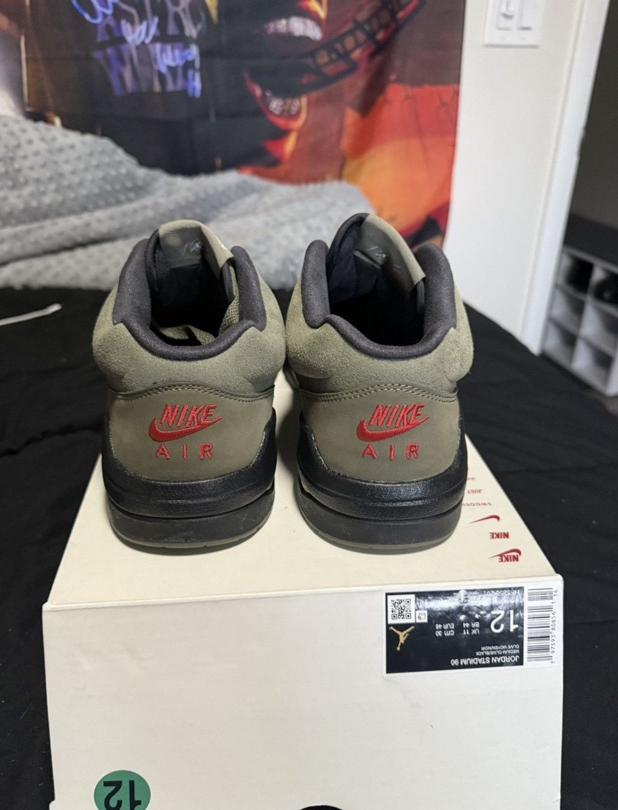 Jordan Brand Jordan Stadium 90s (Medium Olive/Black) Size US 12 / EU 45 - 4 Thumbnail