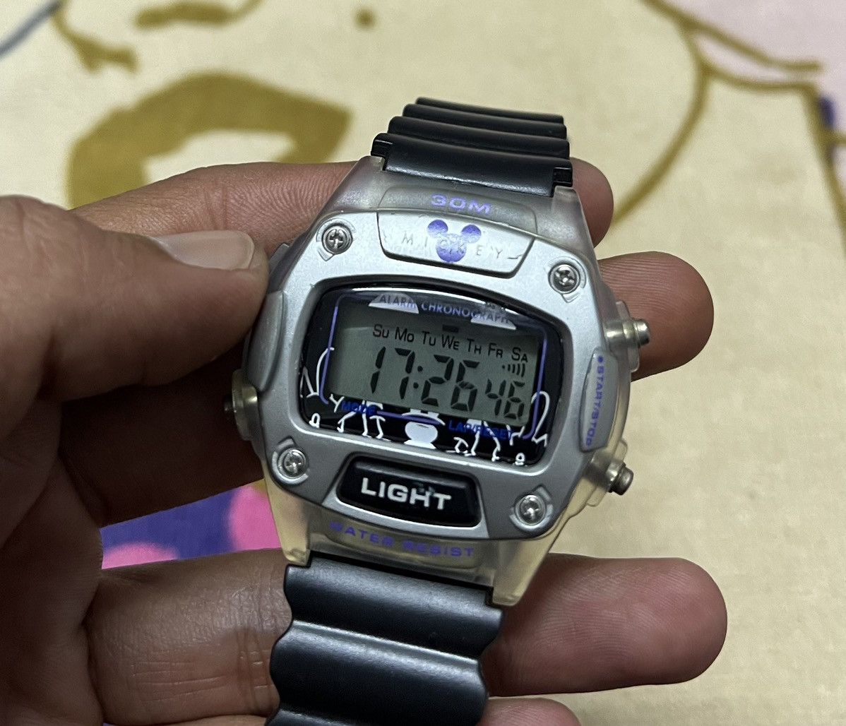 Disney × Mickey Mouse × Vintage Rare💣Vintage MICKEY MOUSE Digital Watch Size ONE SIZE - 3 Thumbnail