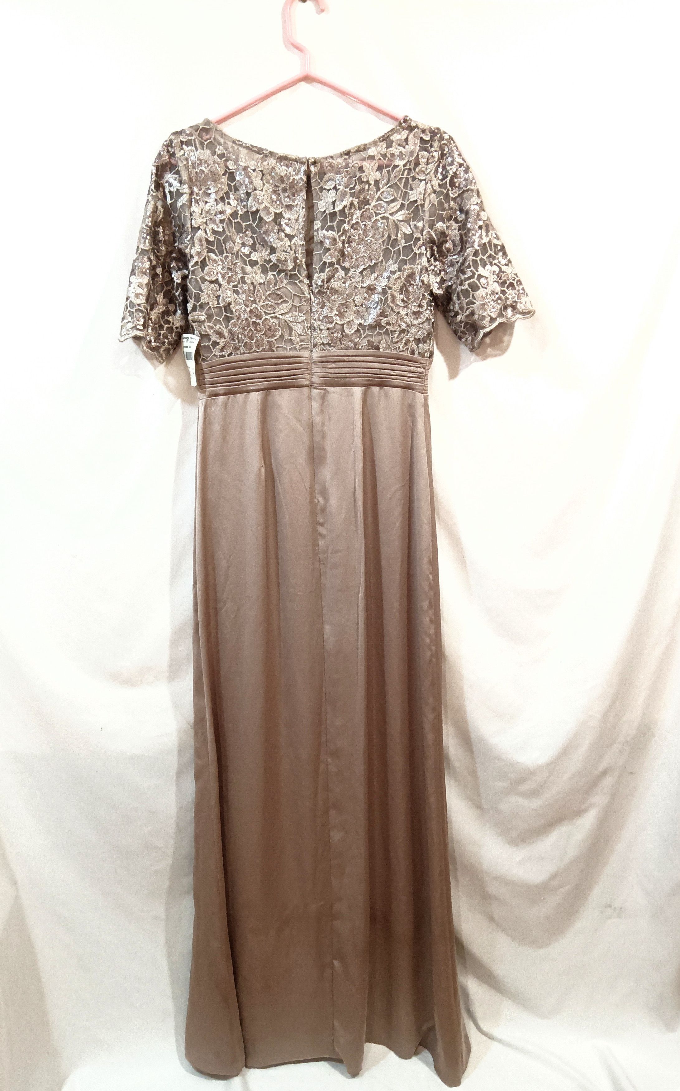 Adrianna Papell Adrianna Papell Maxi Dress Size 8 NWT Champagne Beige Color Size M / US 6-8 / IT 42-44 - 4 Thumbnail