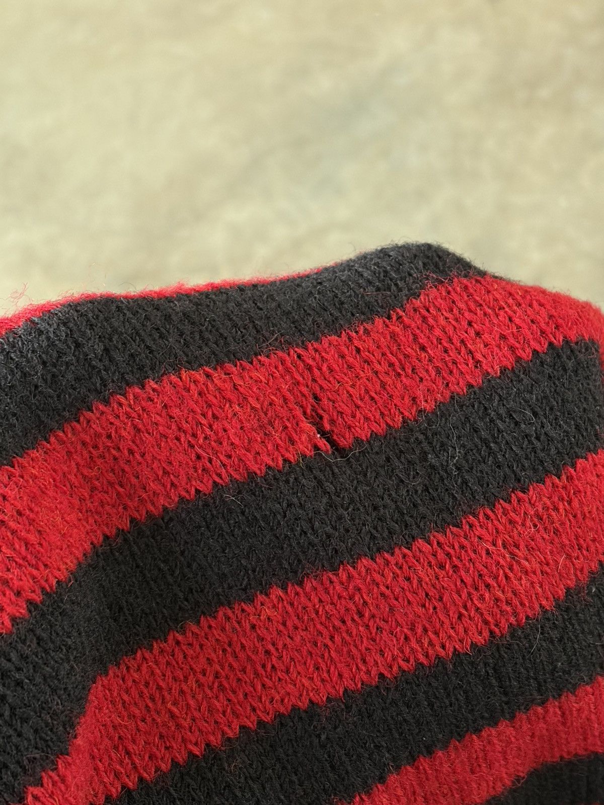 Saint Laurent Paris Saint Laurent Red Striped Sweater Wool Size US M / EU 48-50 / 2 - 4 Thumbnail