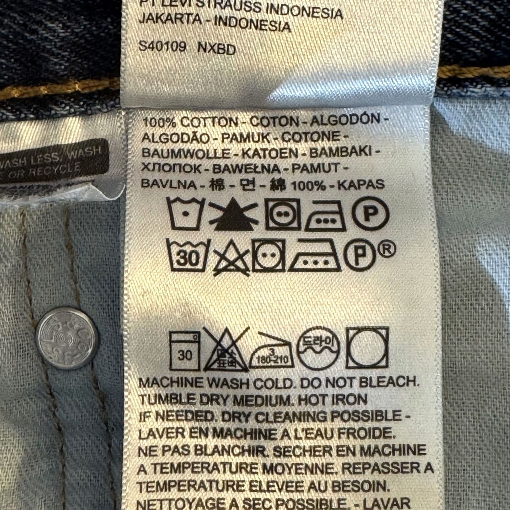 Levi's Levi's 550 Jeans Mens 36x34 Blue Denim Relaxed Fit Tapered Leg Mid Rise Zip Fly Size US 36 / EU 52 - 7 Thumbnail