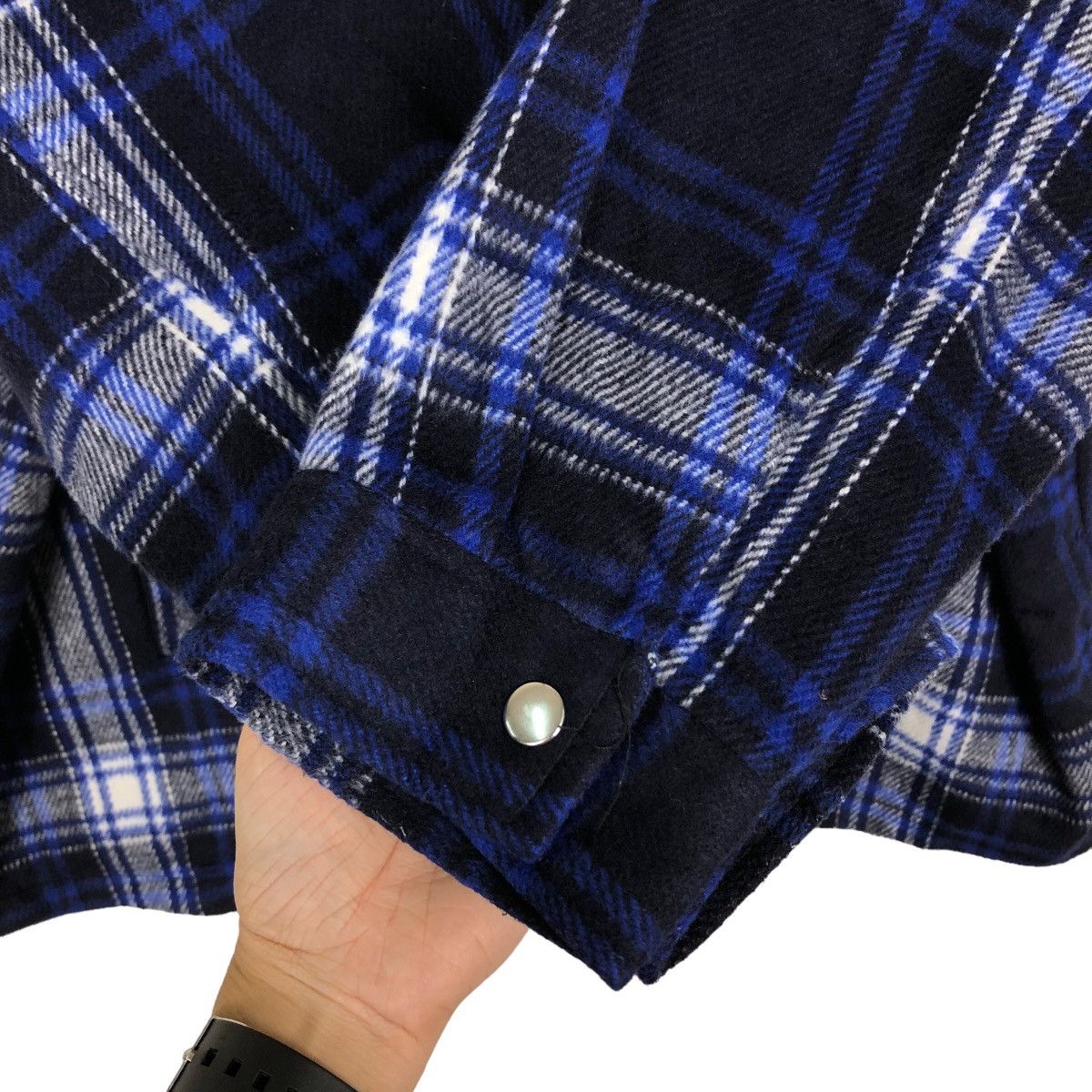Flannel 🔥90’s Chore Divided Flannel Jacket Tartan Design Big Size Size US XL / EU 56 / 4 - 12 Thumbnail