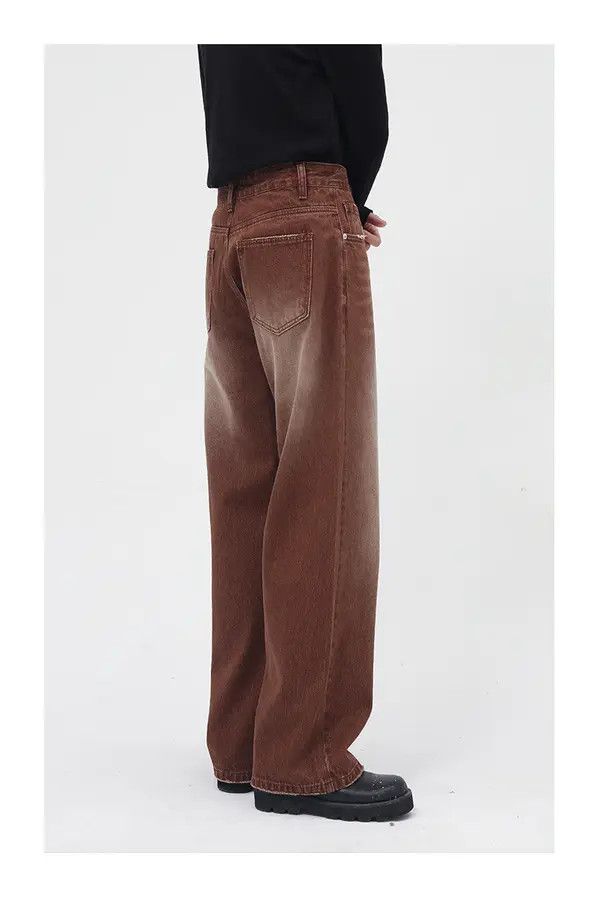 VIBE Vintage brown washed gradient jeans Size US 32 / EU 48 - 6 Thumbnail