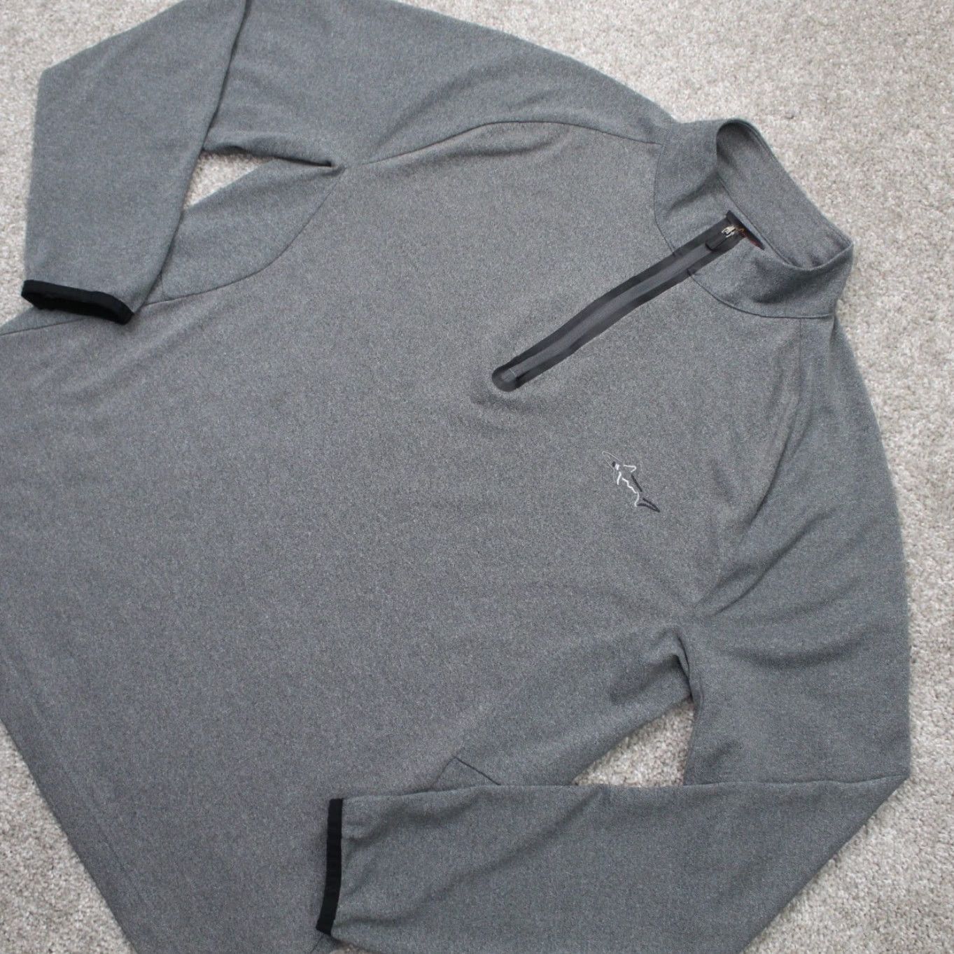 Tasso Elba Greg Norman for Tasso Elba Sweatshirt Mens Small Gray 1/4 Zip Pullover Sports Golf Shirt Size US S / EU 44-46 / 1 - 3 Thumbnail