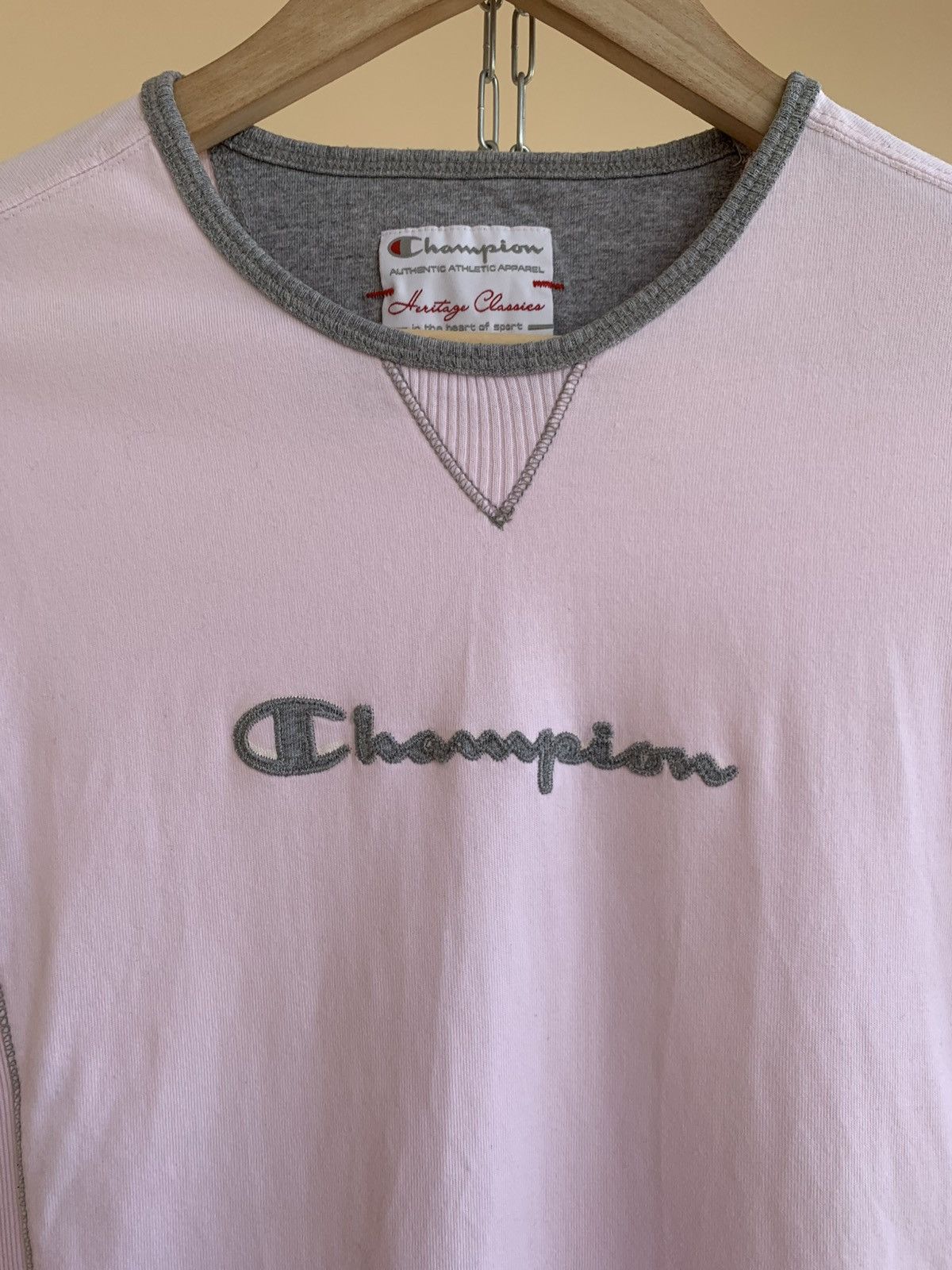 Champion Champion Heritage Classics Big Logo Long Sleeve T-Shirt Y2K Size M / US 6-8 / IT 42-44 - 6 Thumbnail