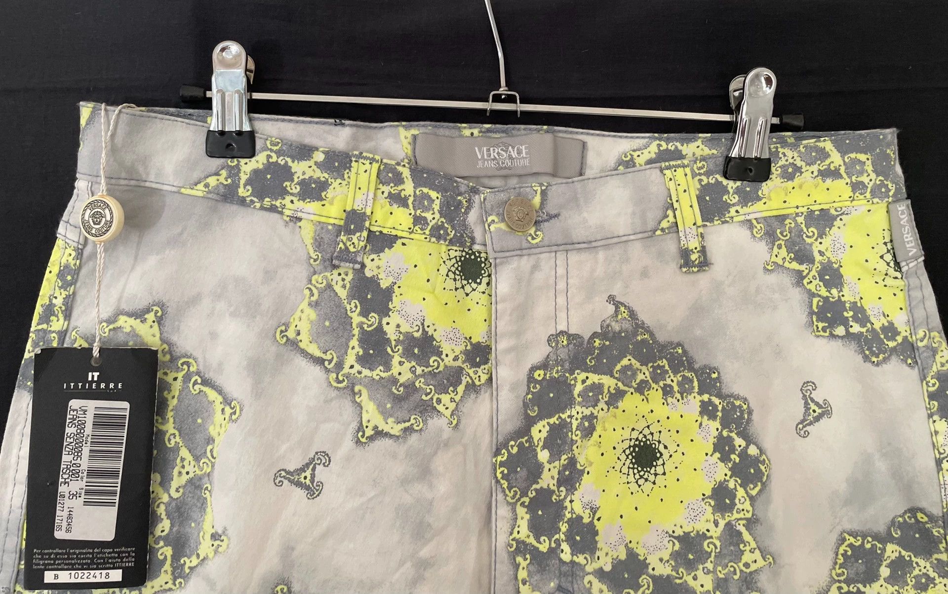 Versace Jeans Couture Versace Jeans Couture Men's Printed Trousers Size US 35 - 4 Thumbnail