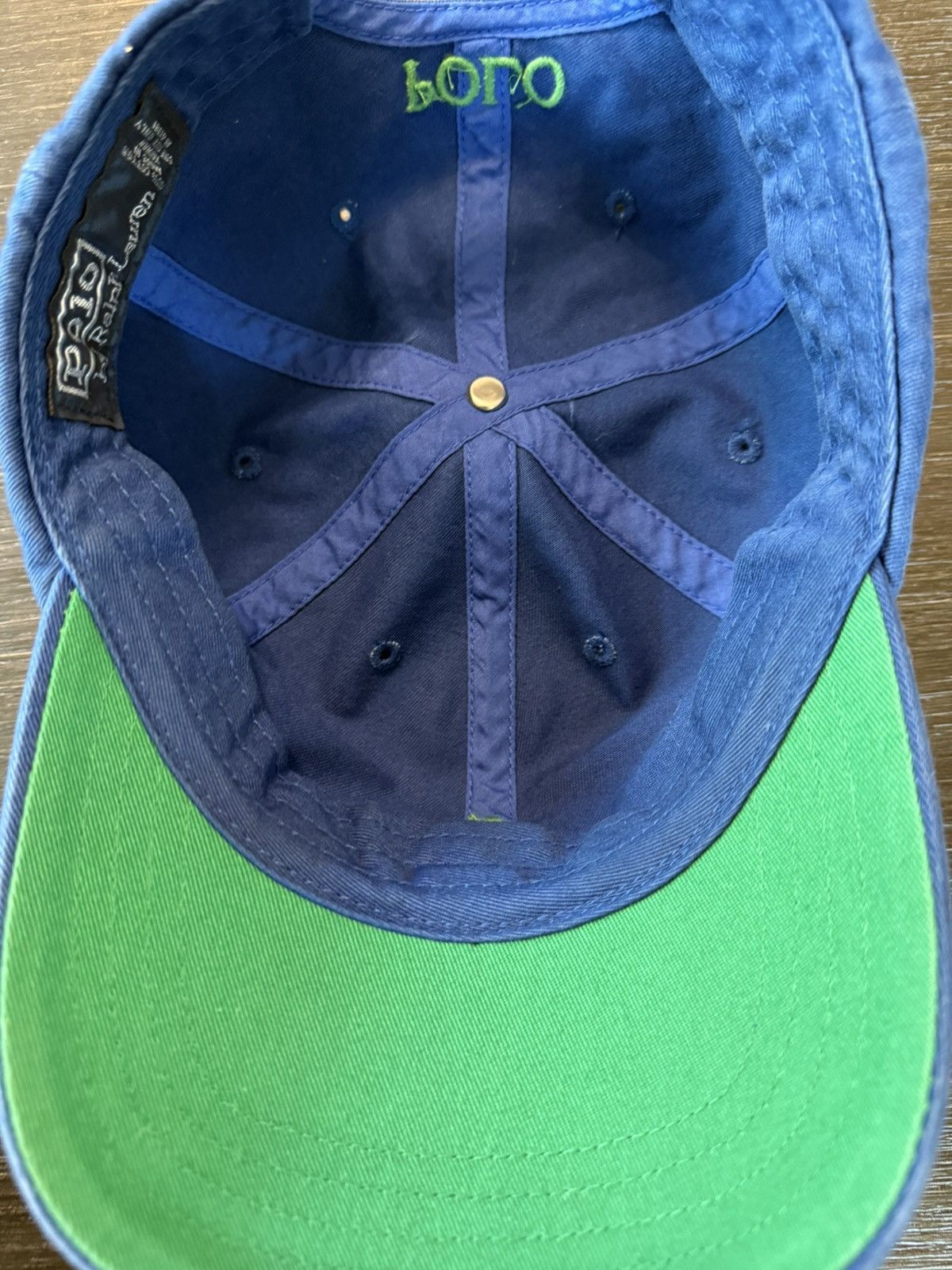 Polo Ralph Lauren Vintage Polo Ralph Lauren Blue Strapback Hat 90s Size ONE SIZE - 7 Thumbnail