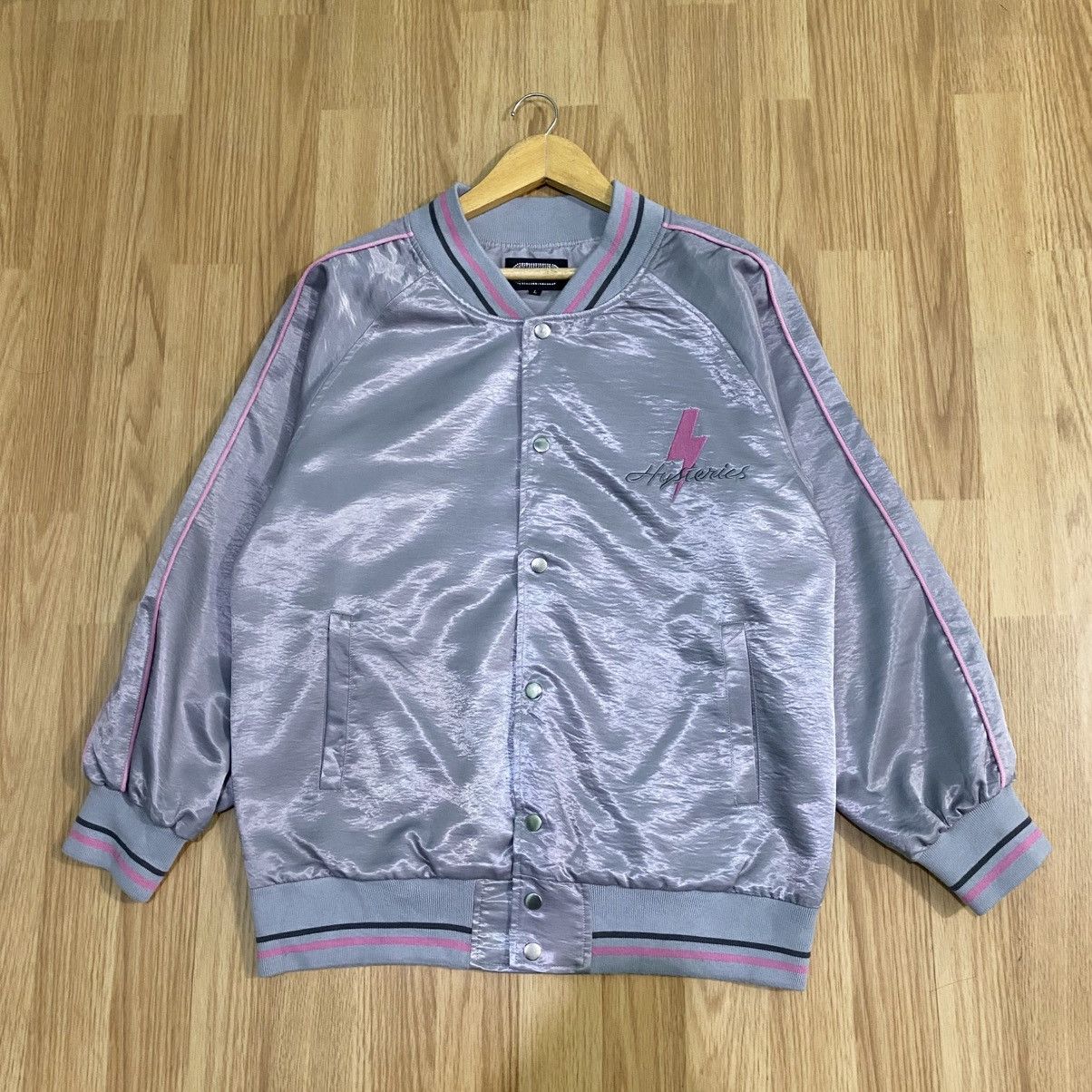 Hysteric Glamour Hysterics varsity satin jacket Size US L / EU 52-54 / 3 - 1 Thumbnail