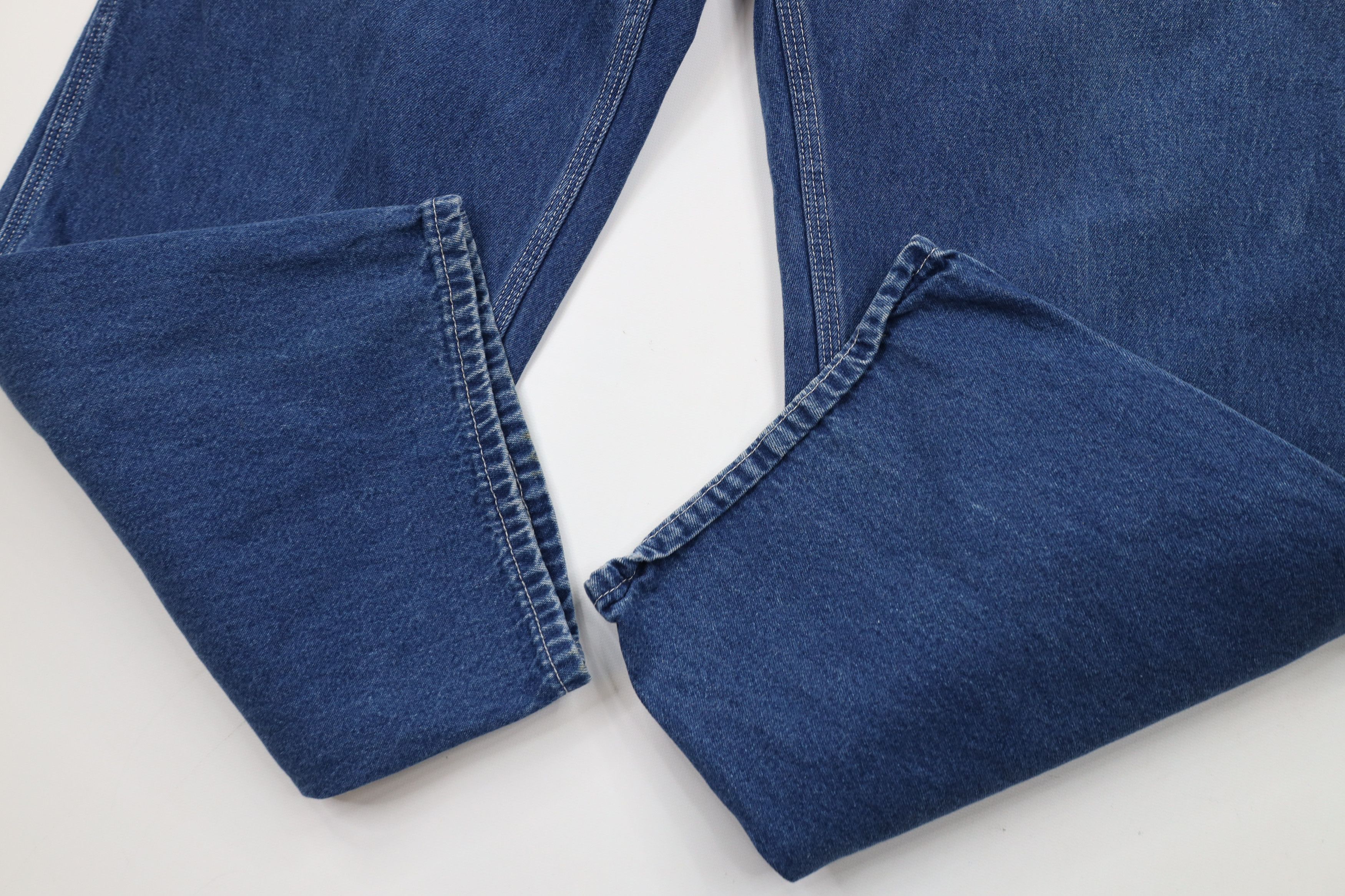 Carhartt × Vintage Vintage Y2K Carhartt Wide Leg Denim Dungaree Jeans Blue Size US 34 / EU 50 - 6 Thumbnail