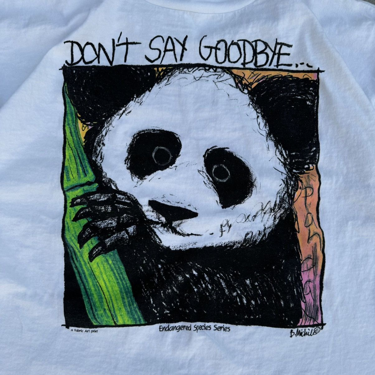 Harley Davidson × JNCO Vintage 90s White Panda Nature Art Graphic Tee XL Size US XL / EU 56 / 4 - 2 Thumbnail