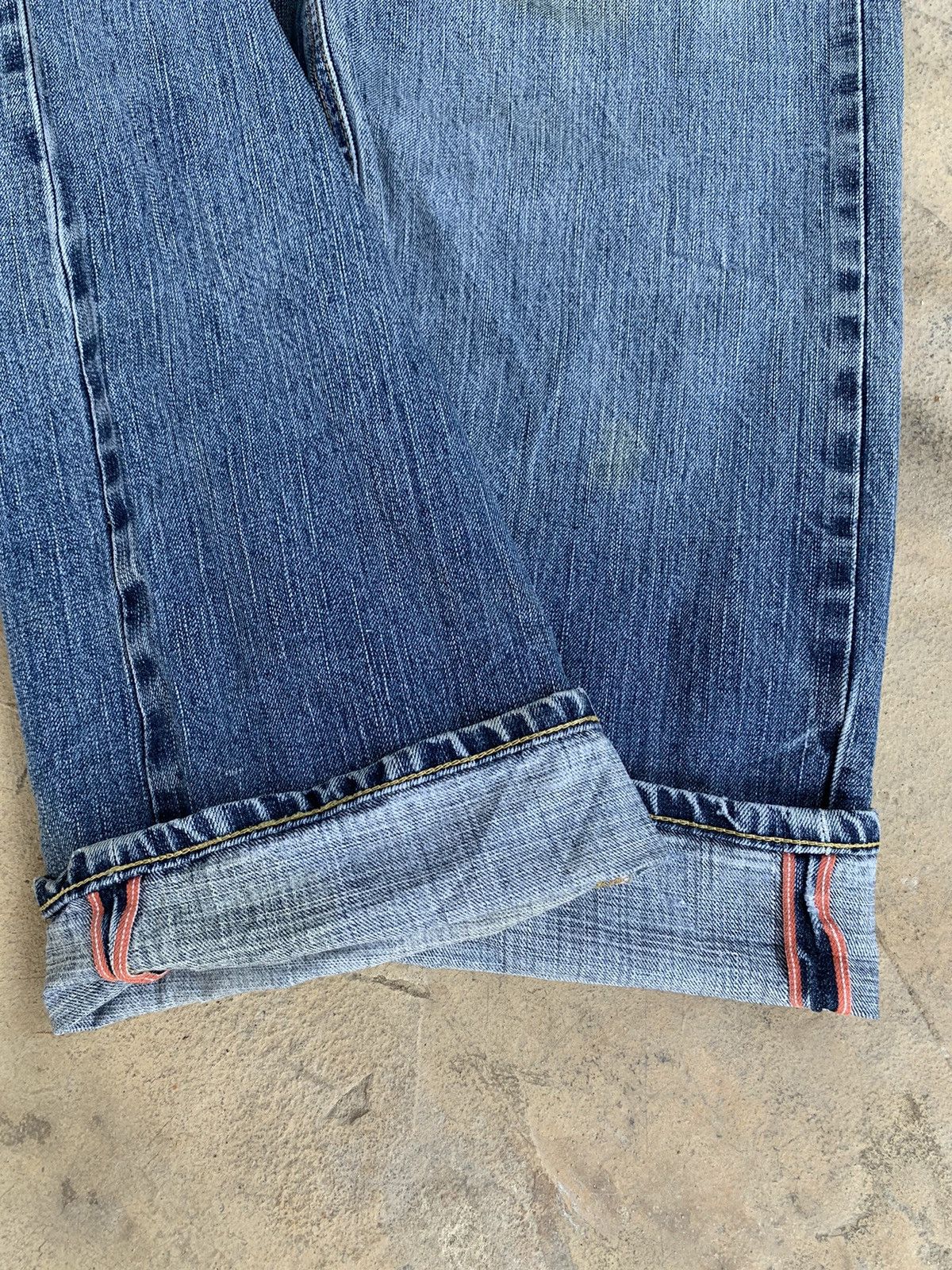 Edwin × Vintage Edwin 505V Selvedge Distressed Denim Size US 37 - 10 Thumbnail