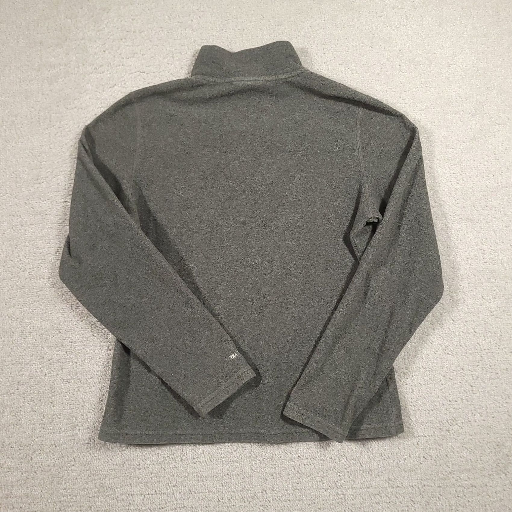 The North Face The North Face Sweater Womens M Gray TKA 100 Warm Fleece Quarter Zip Pullover Size XS / US 0-2 / IT 36-38 - 7 Thumbnail