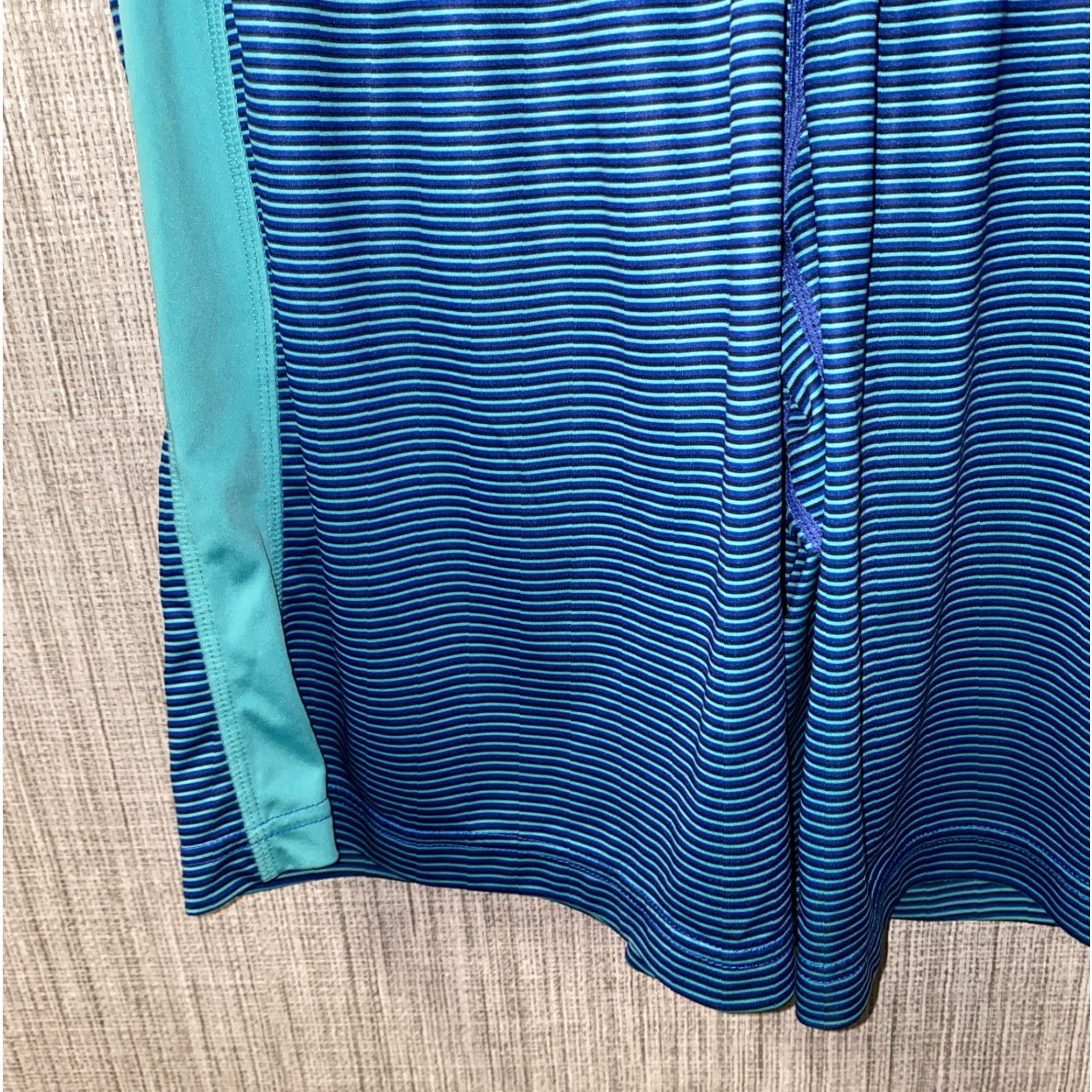 Nike Nike Dri-Fit Mens Blue Striped Basketball Shorts S Regular Athletic Basketball Shorts Mens Blue Nike Dri-Fit Striped Shorts S Size US 29 - 3 Thumbnail