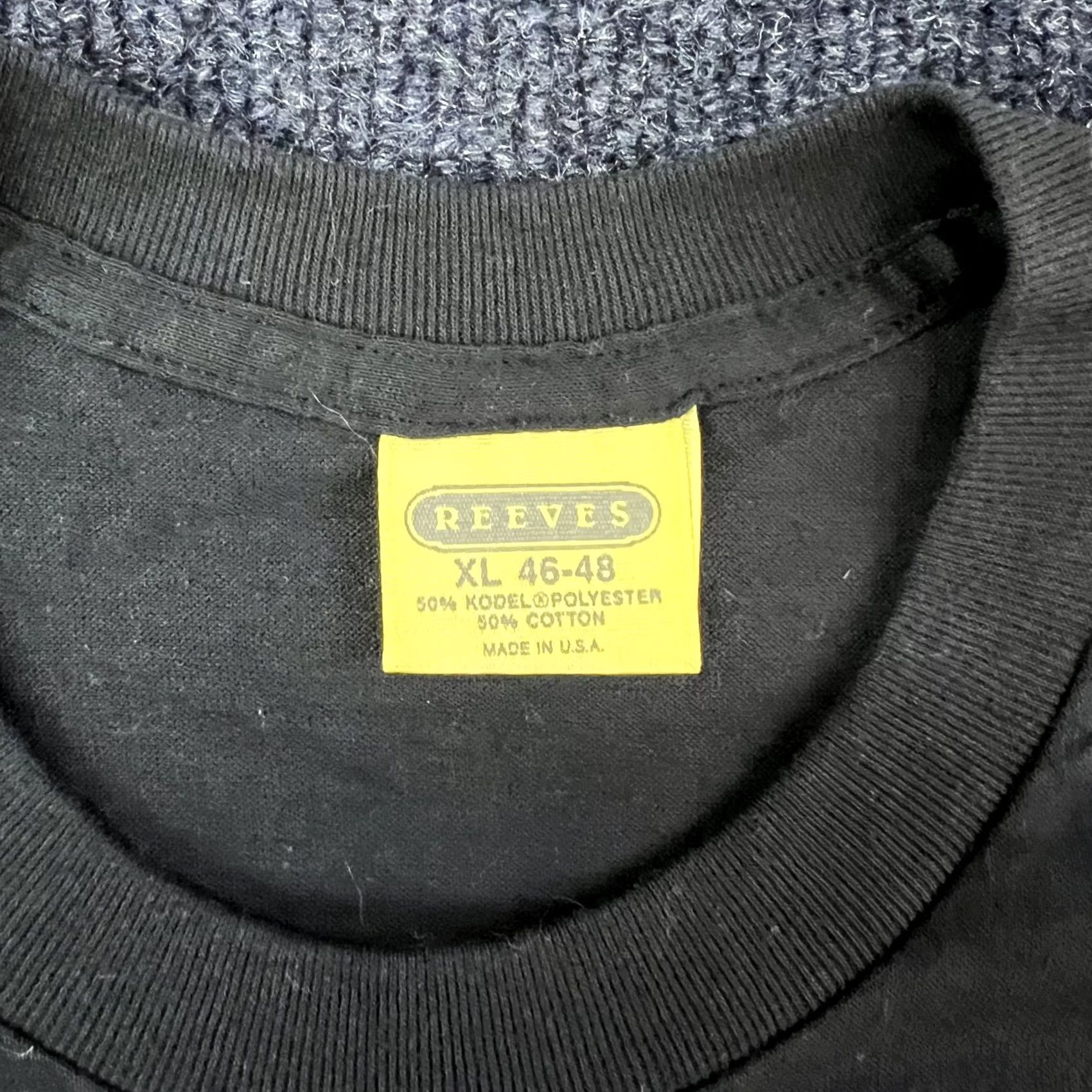 Vintage VINTAGE Reeves Black Mens XL T-Shirt Shirt 50th Birthday Funny Graphic Print Crew Neck Short Sleeve XL 50 is NO PROBLEM it's getting there Size US XL / EU 56 / 4 - 2 Thumbnail