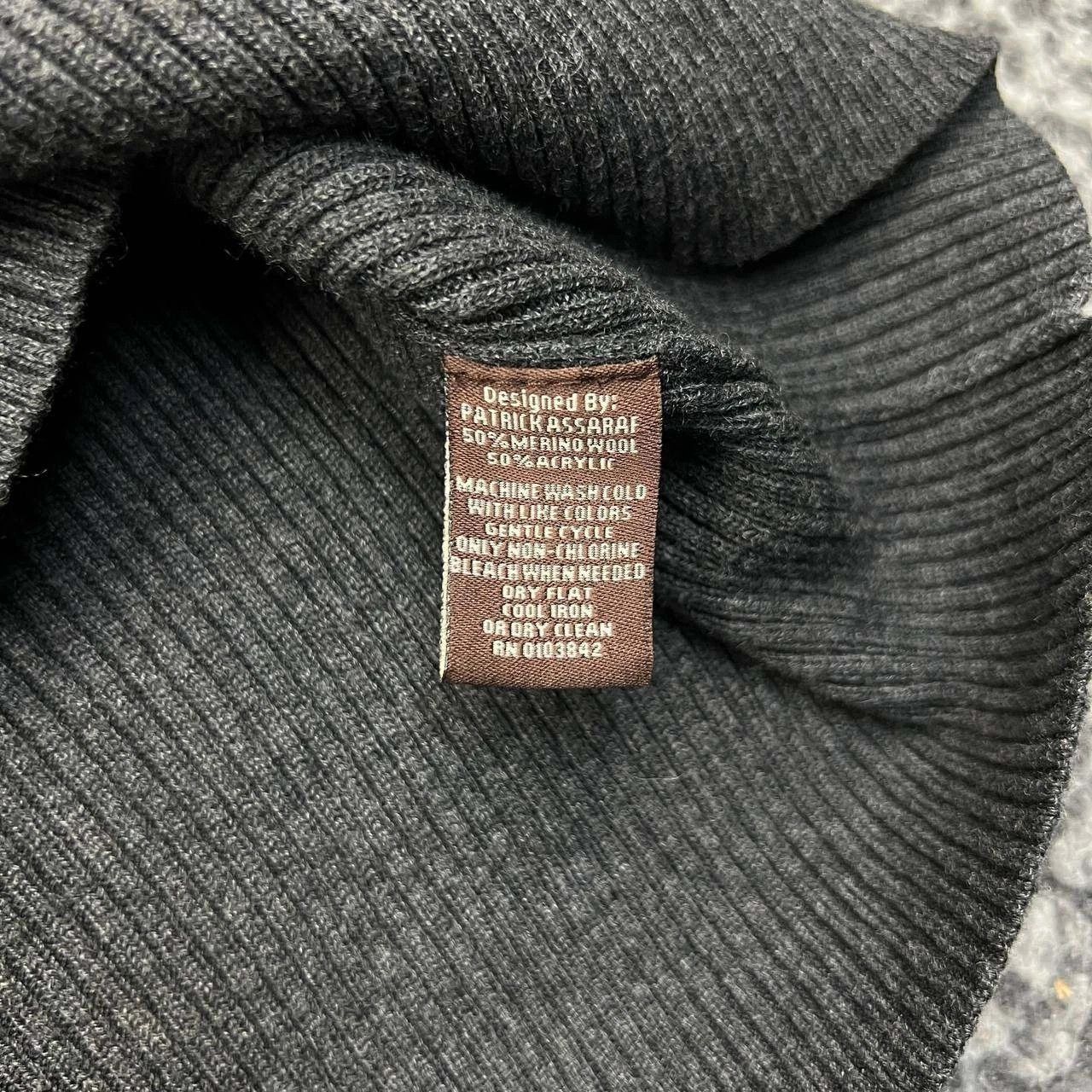 Toscano Toscano Sweater Women XL Rib Knit Quarter Zip Merino Wool Size XL / US 12-14 / IT 48-50 - 7 Thumbnail