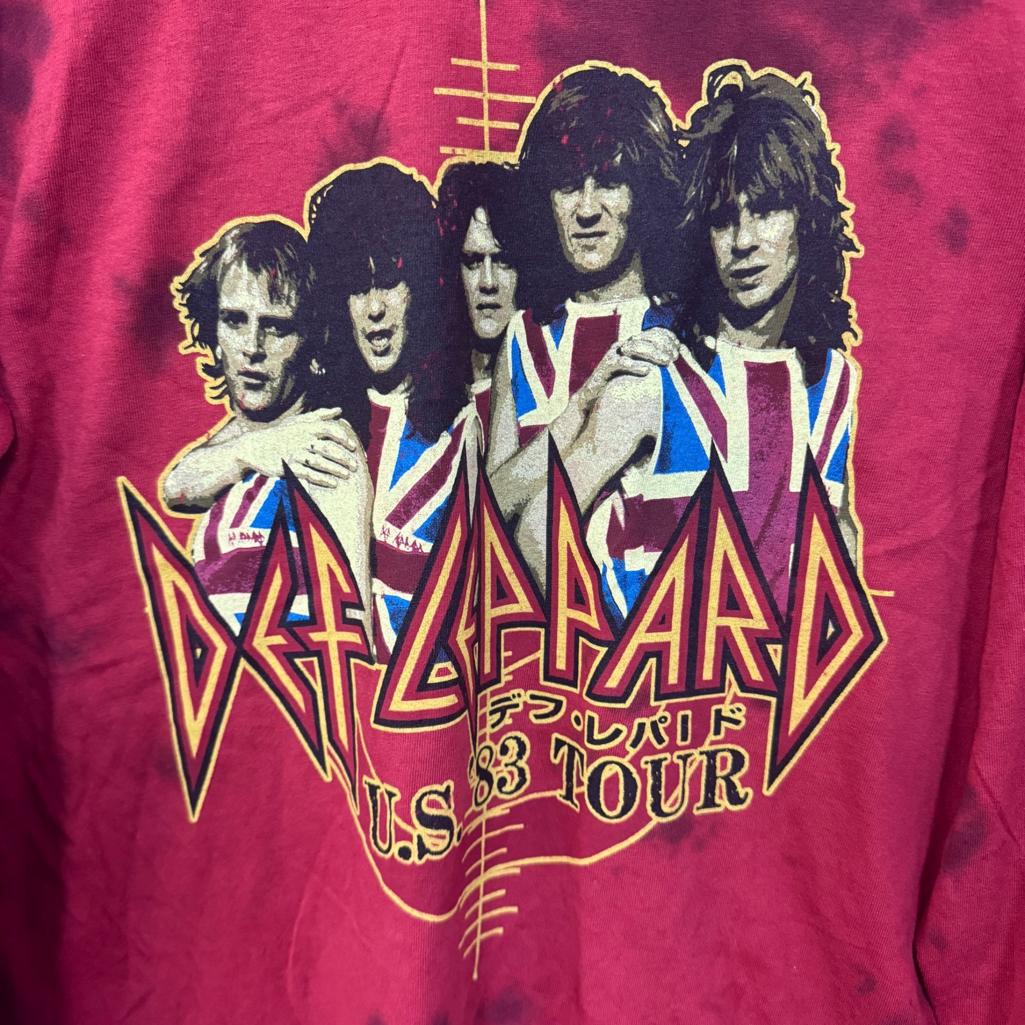 Def Leppard Def Leppard Pyromania 83 US Tour Band Long Sleeve Tie Dye M Size US M / EU 48-50 / 2 - 2 Thumbnail