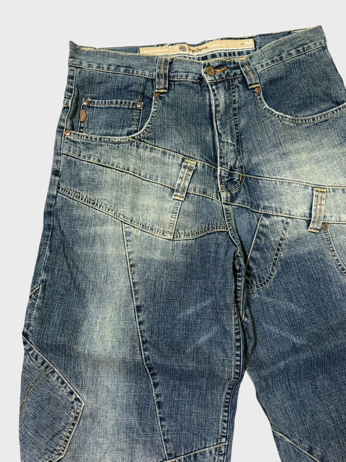 JNCO PEPE JEANS RECONSTRUCTED BAGGY LARGE POCKET JEANS Size US 32 / EU 48 - 4 Thumbnail