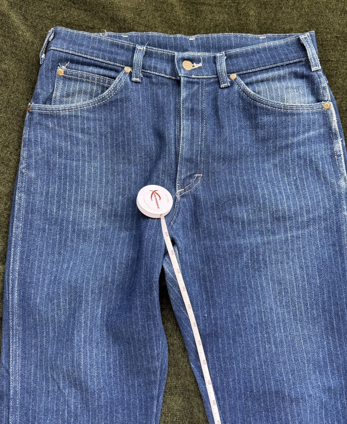 Art Comes First × Lee × Vintage Vintage Lee Riders Rail Road Strip Jeans Size US 33 - 3 Thumbnail