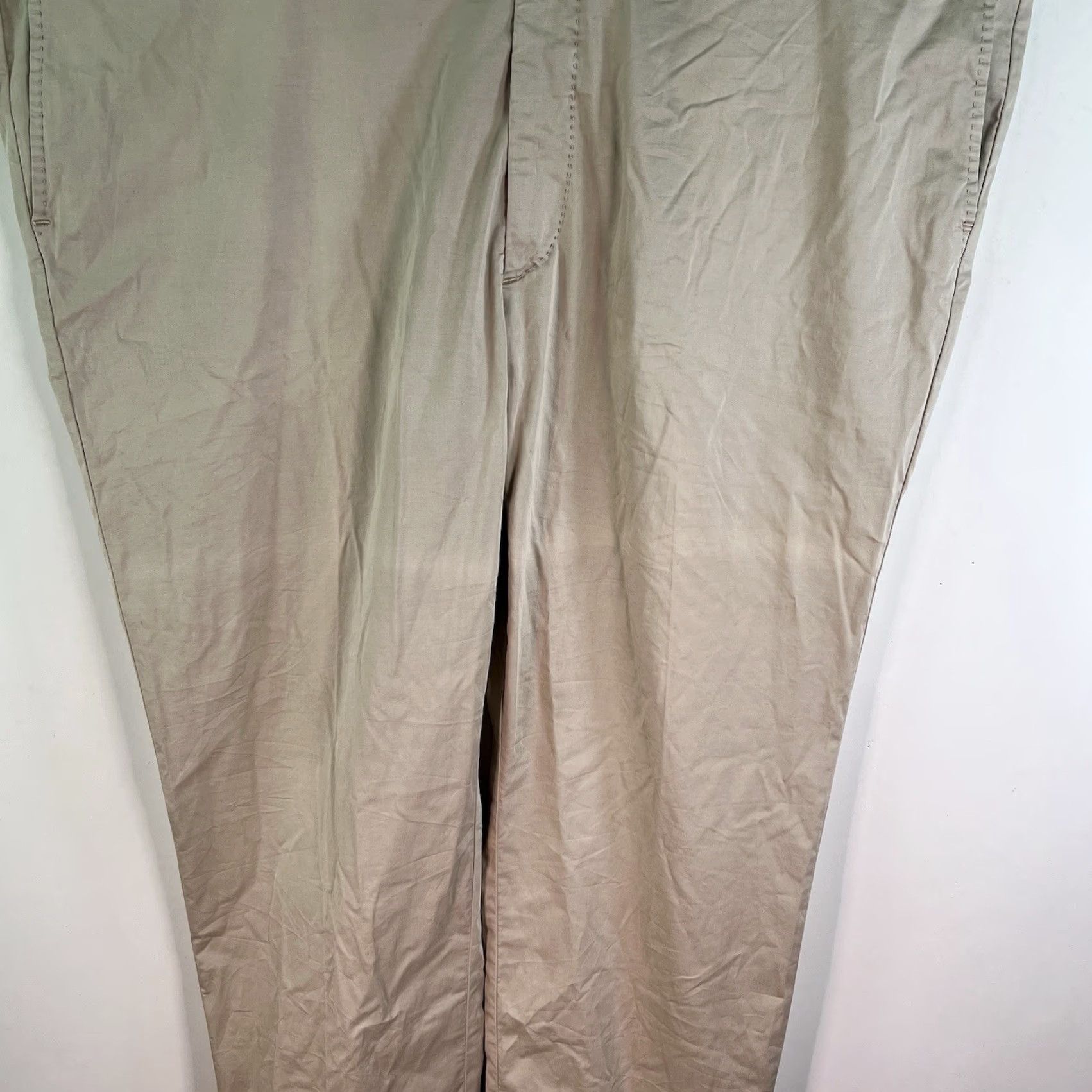 Vintage Rota Sport Mens Pants Chino Straight Beige 50 x 36 Cotton Blend Made in Italy Size US 34 / EU 50 - 3 Thumbnail