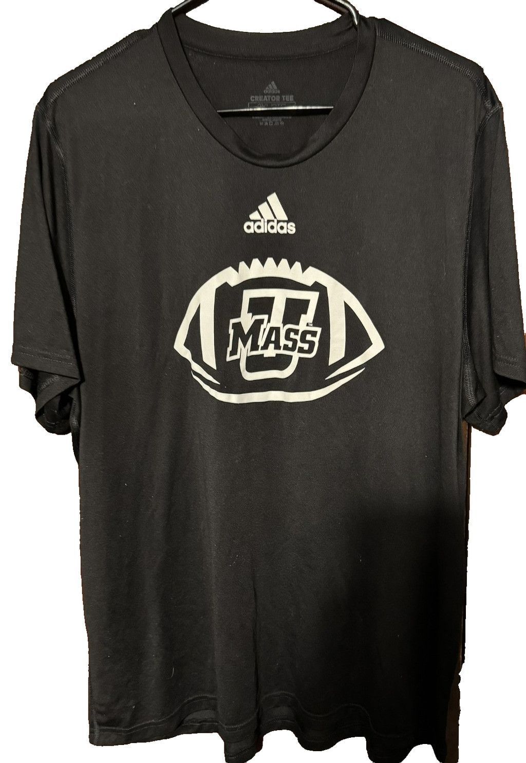 Adidas UMass Minutemen S/S Football Adidas T-shirt Men's XXL Black Size US XXL / EU 58 / 5 - 1 Thumbnail
